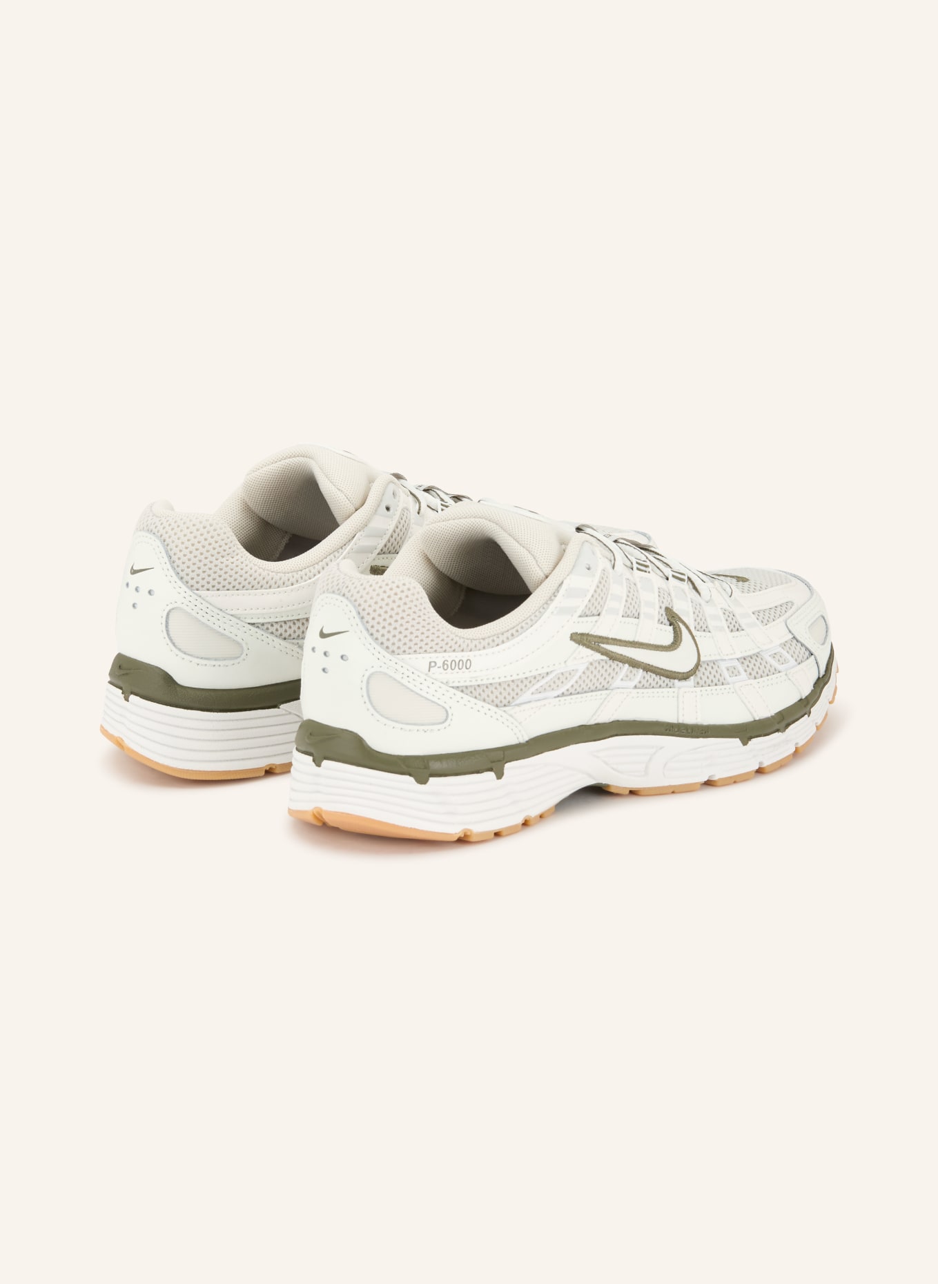 Nike Sneaker P-6000: HELLGRAU / DUNKELGRÜN