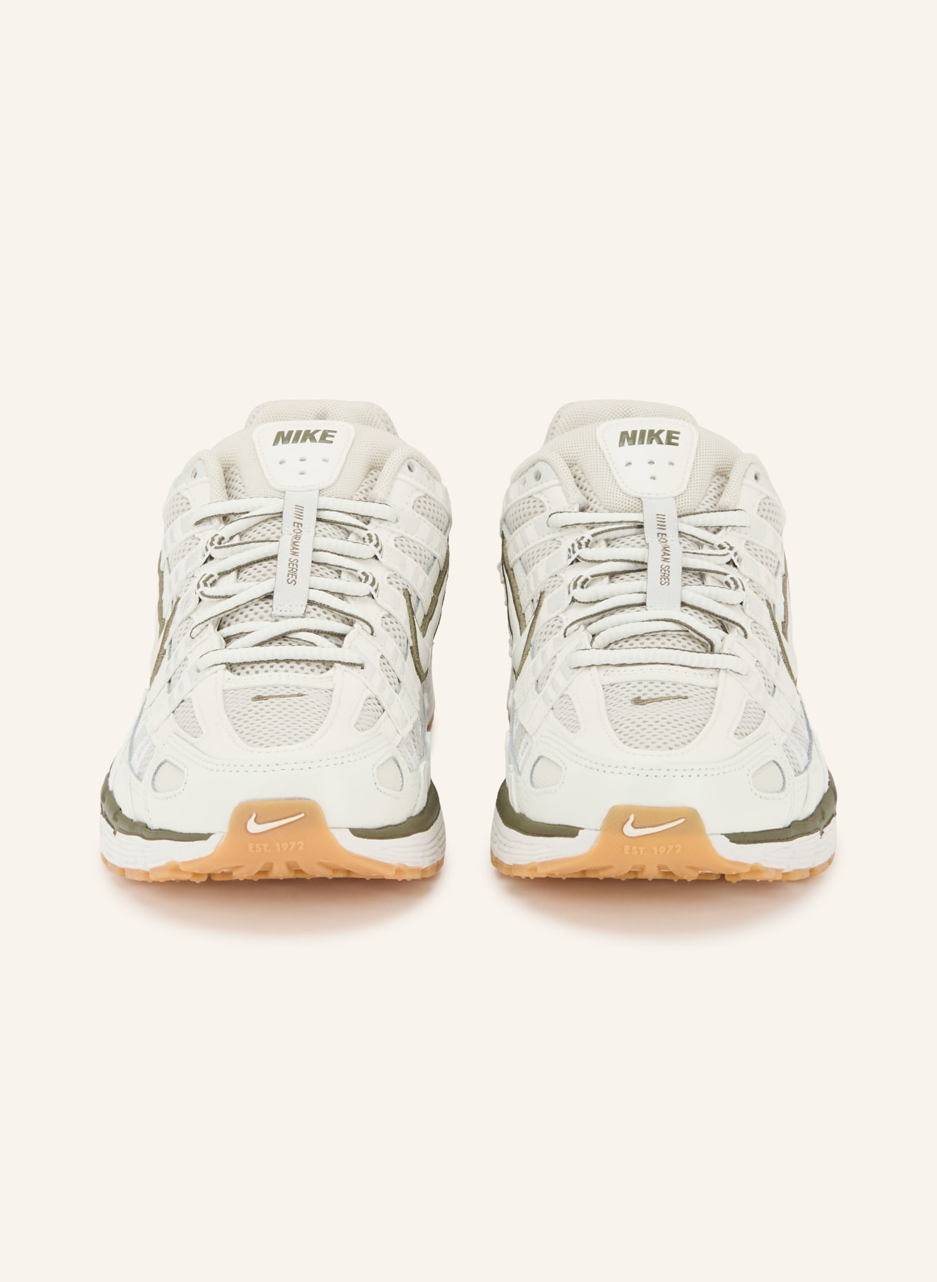 Nike Sneaker P-6000: HELLGRAU / DUNKELGRÜN