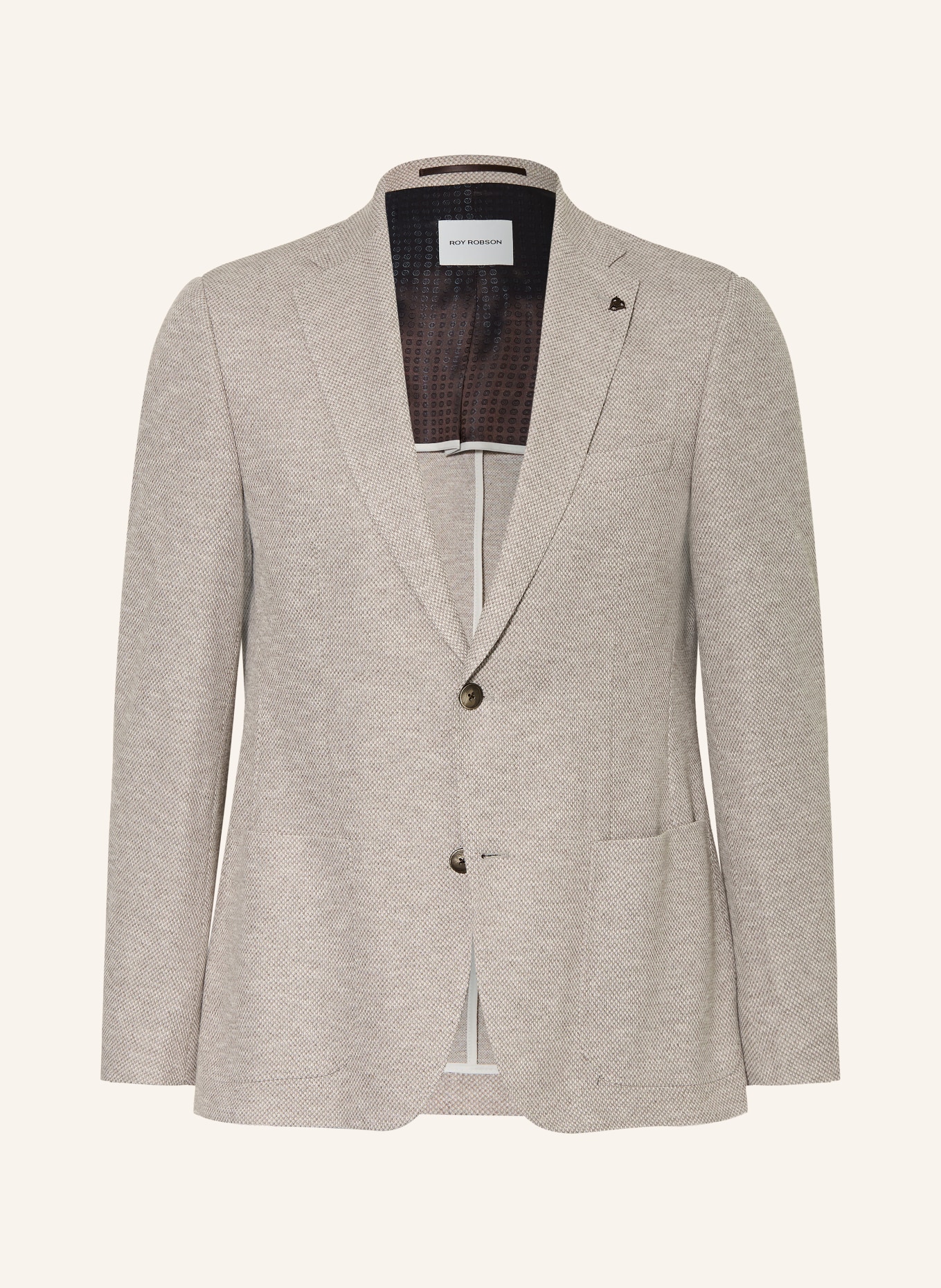 ROY ROBSON Marynarka Regular Fit: JASNOBRĄZOWY / BIAŁY