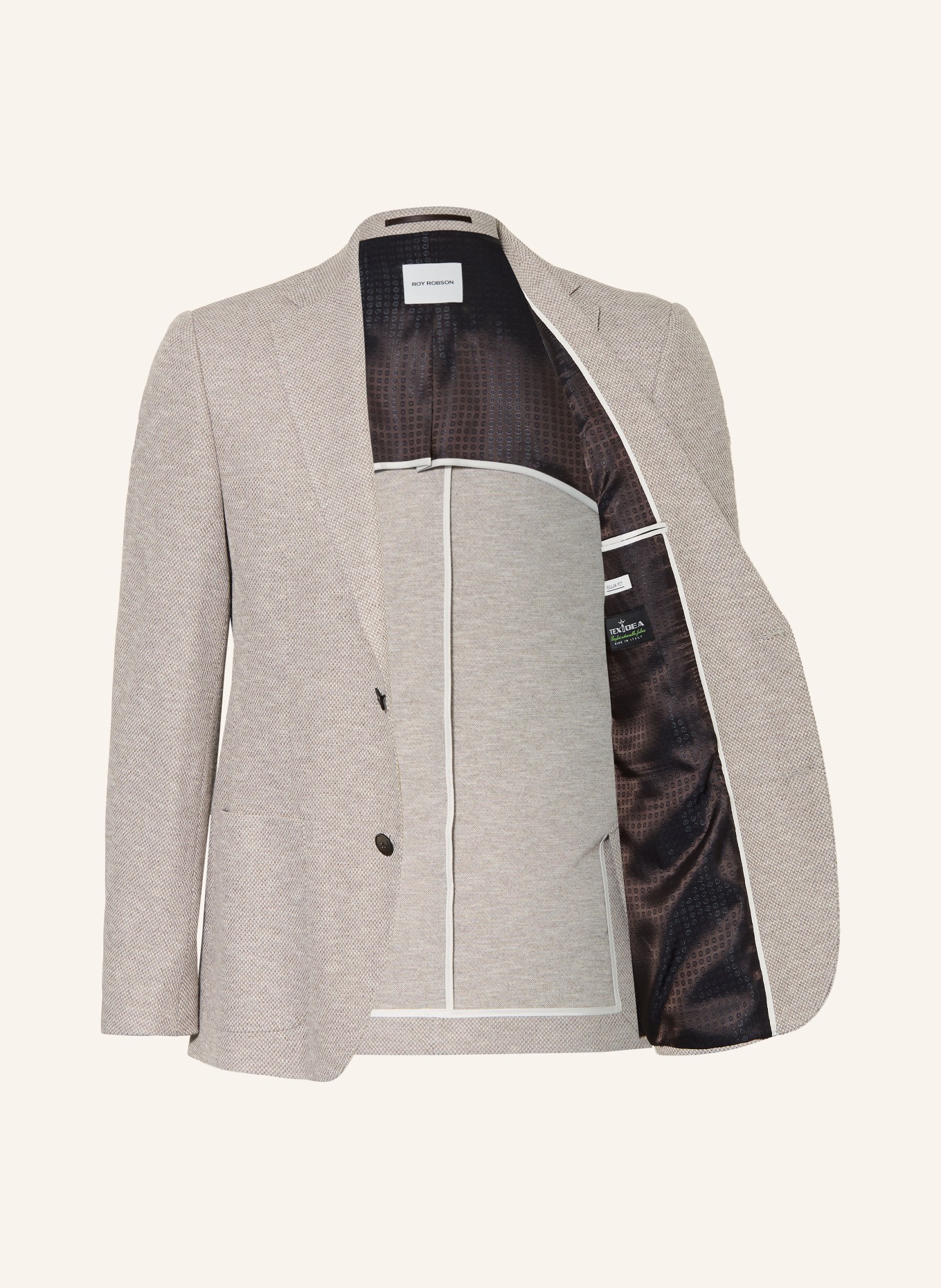 ROY ROBSON Marynarka Regular Fit: JASNOBRĄZOWY / BIAŁY