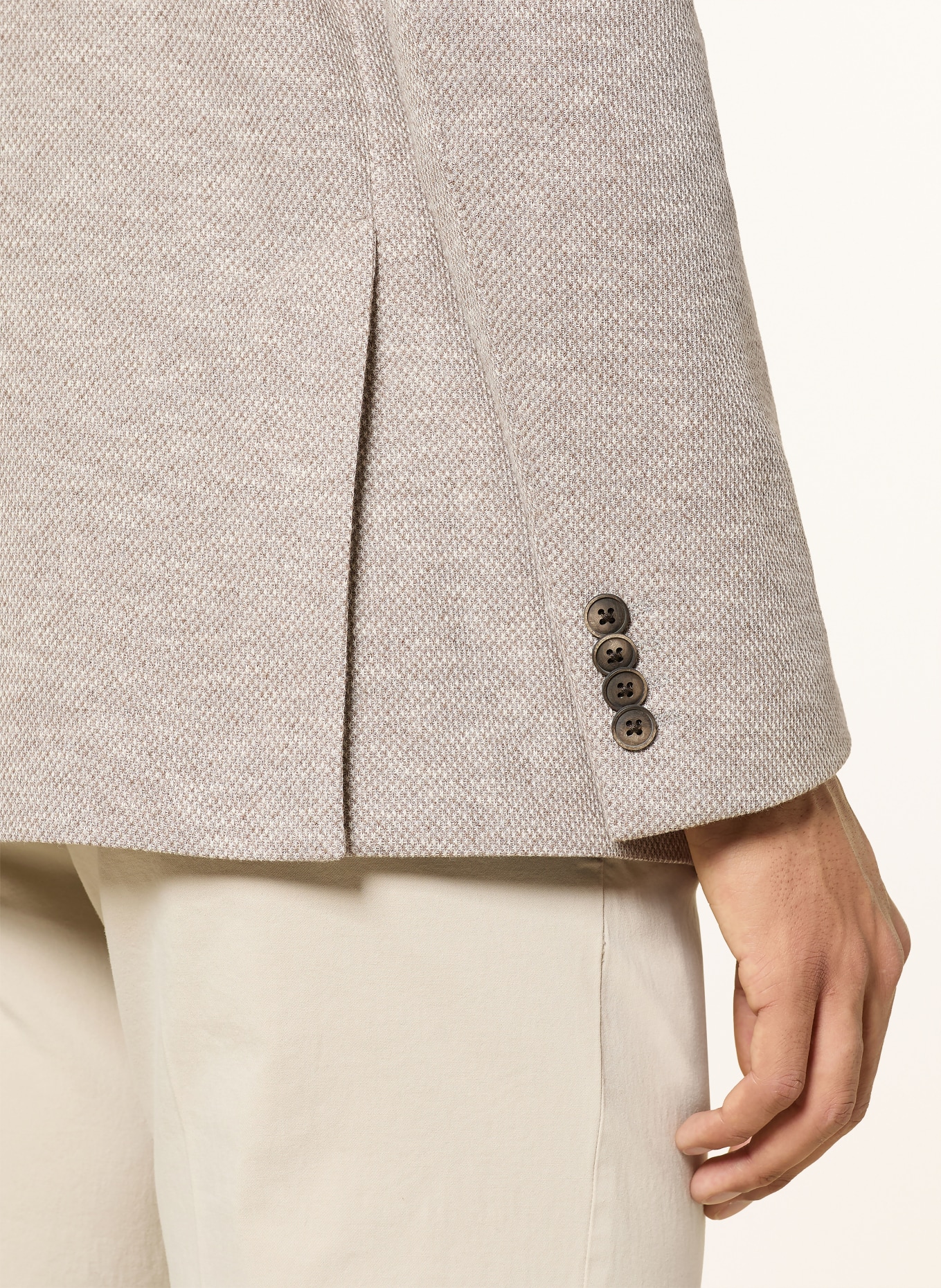 ROY ROBSON Marynarka Regular Fit: JASNOBRĄZOWY / BIAŁY