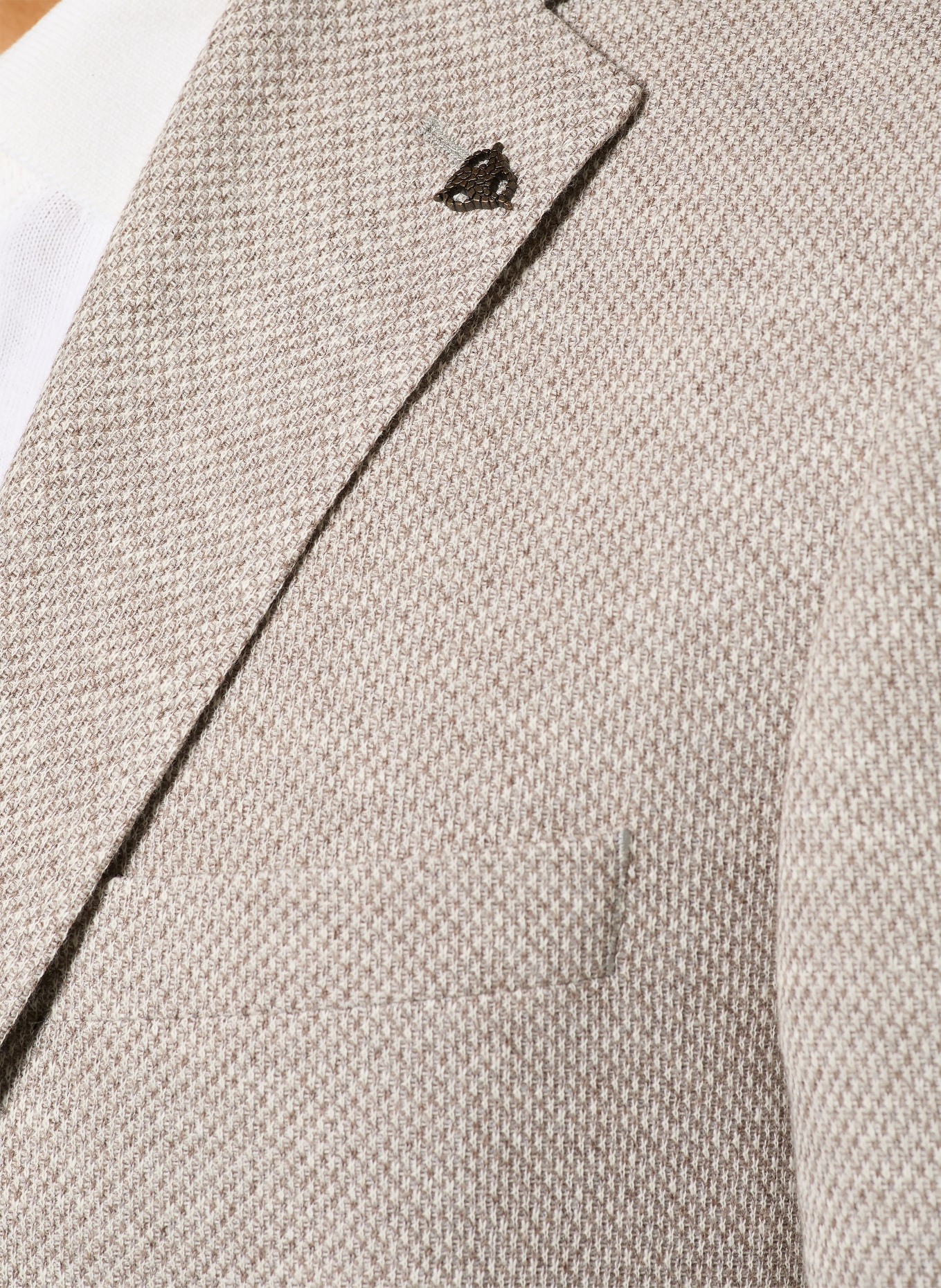 ROY ROBSON Marynarka Regular Fit: JASNOBRĄZOWY / BIAŁY