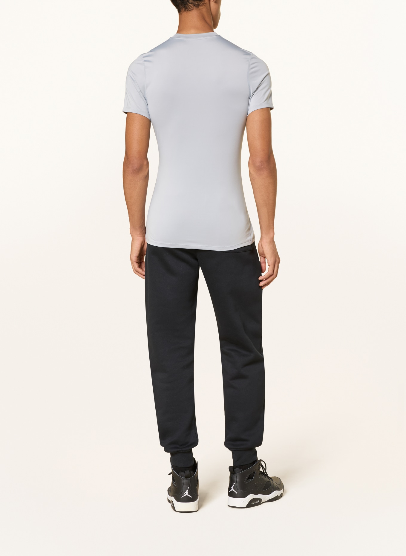 JORDAN JORDAN SPORT T-Shirt: GRAY / BLACK