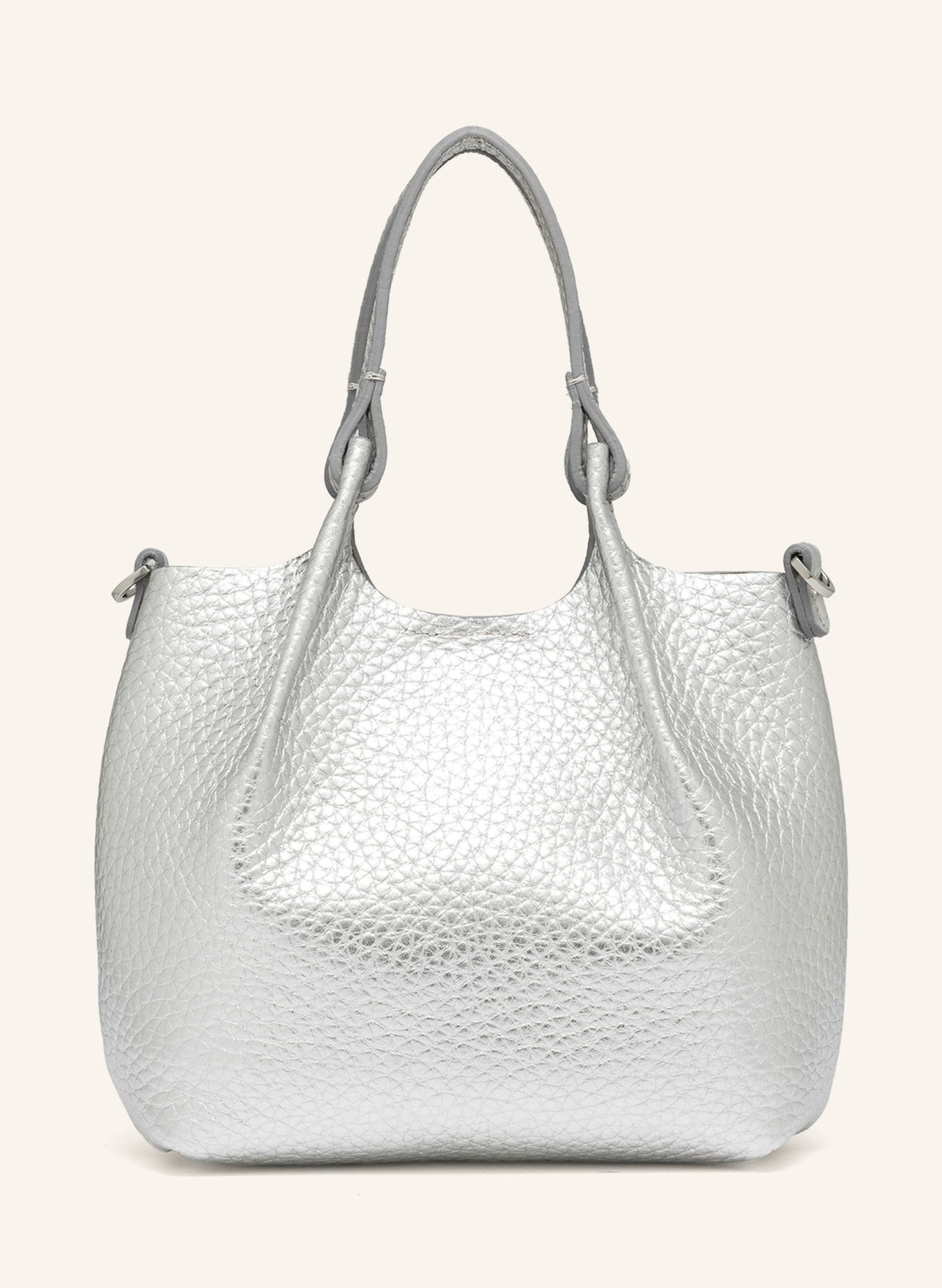 GIANNI CHIARINI DUA MINI shoulder bag: SILVER