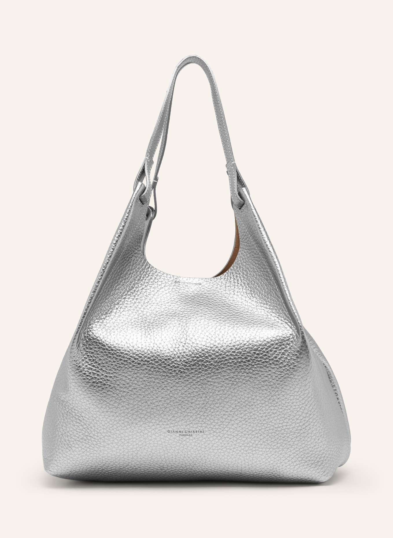 GIANNI CHIARINI Shopper DUA XL mit Pouch: SILBER