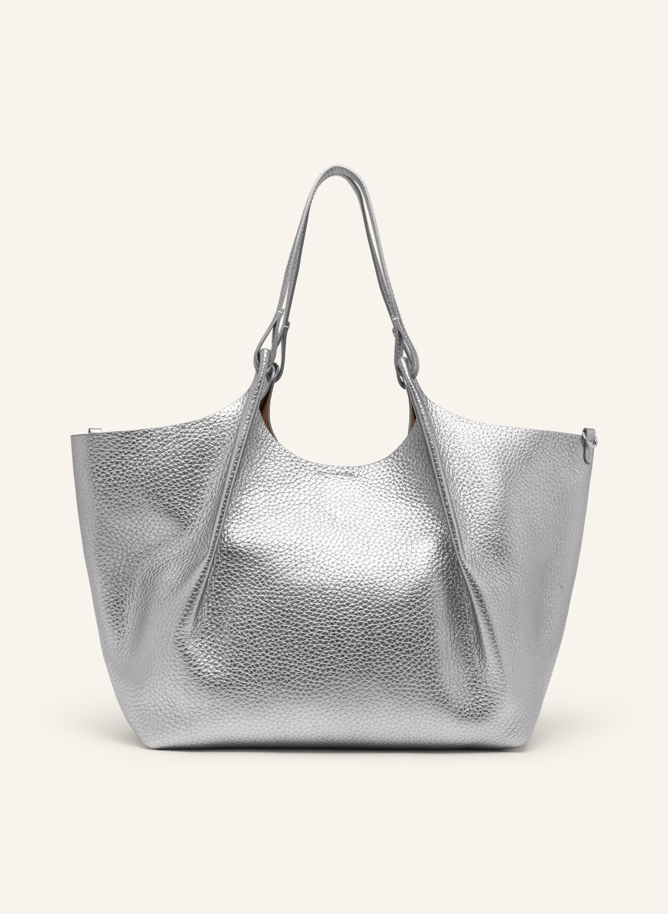GIANNI CHIARINI Shopper DUA XL mit Pouch: SILBER
