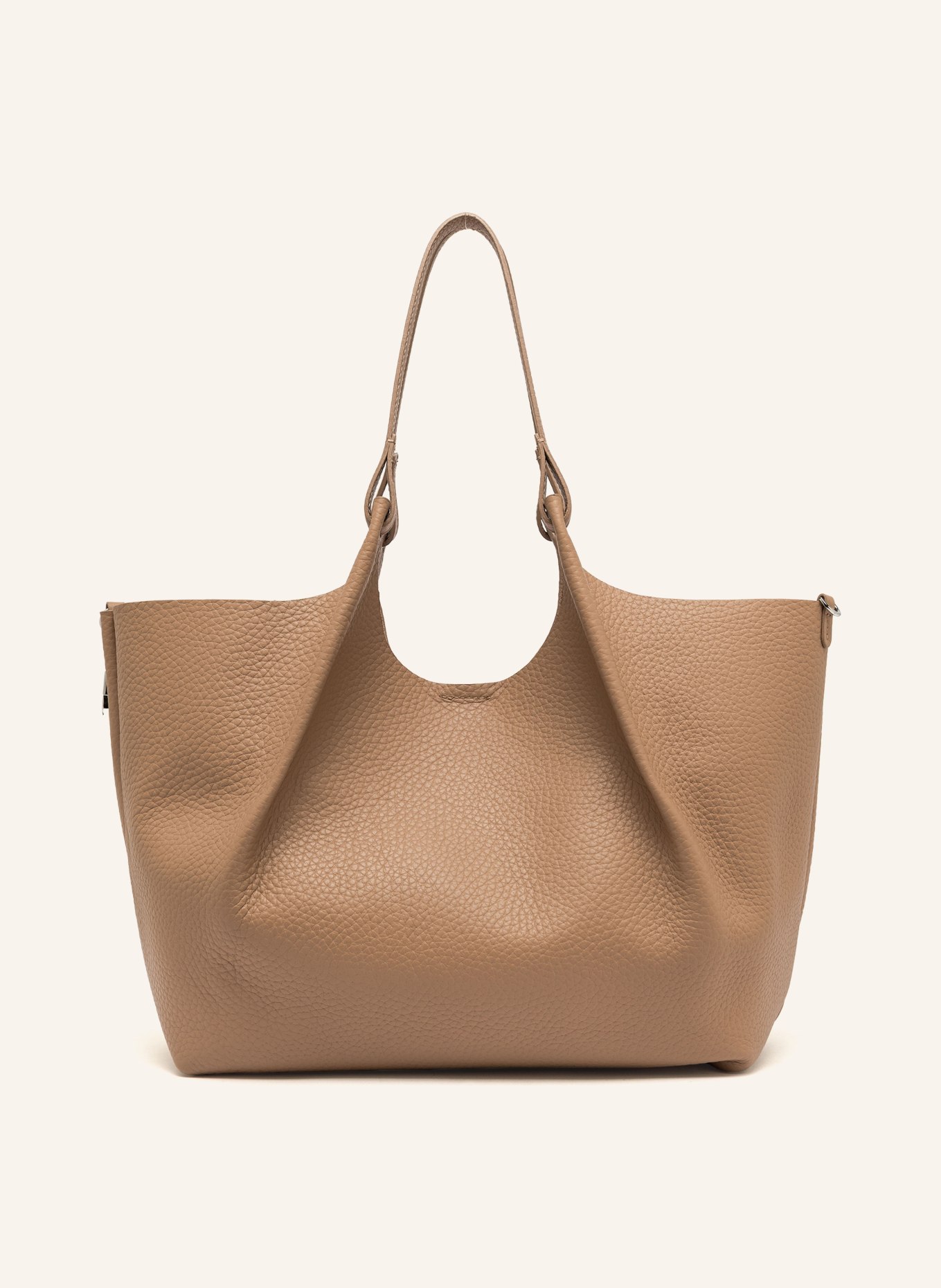 GIANNI CHIARINI DUA XL shopper with pouch: CAMEL