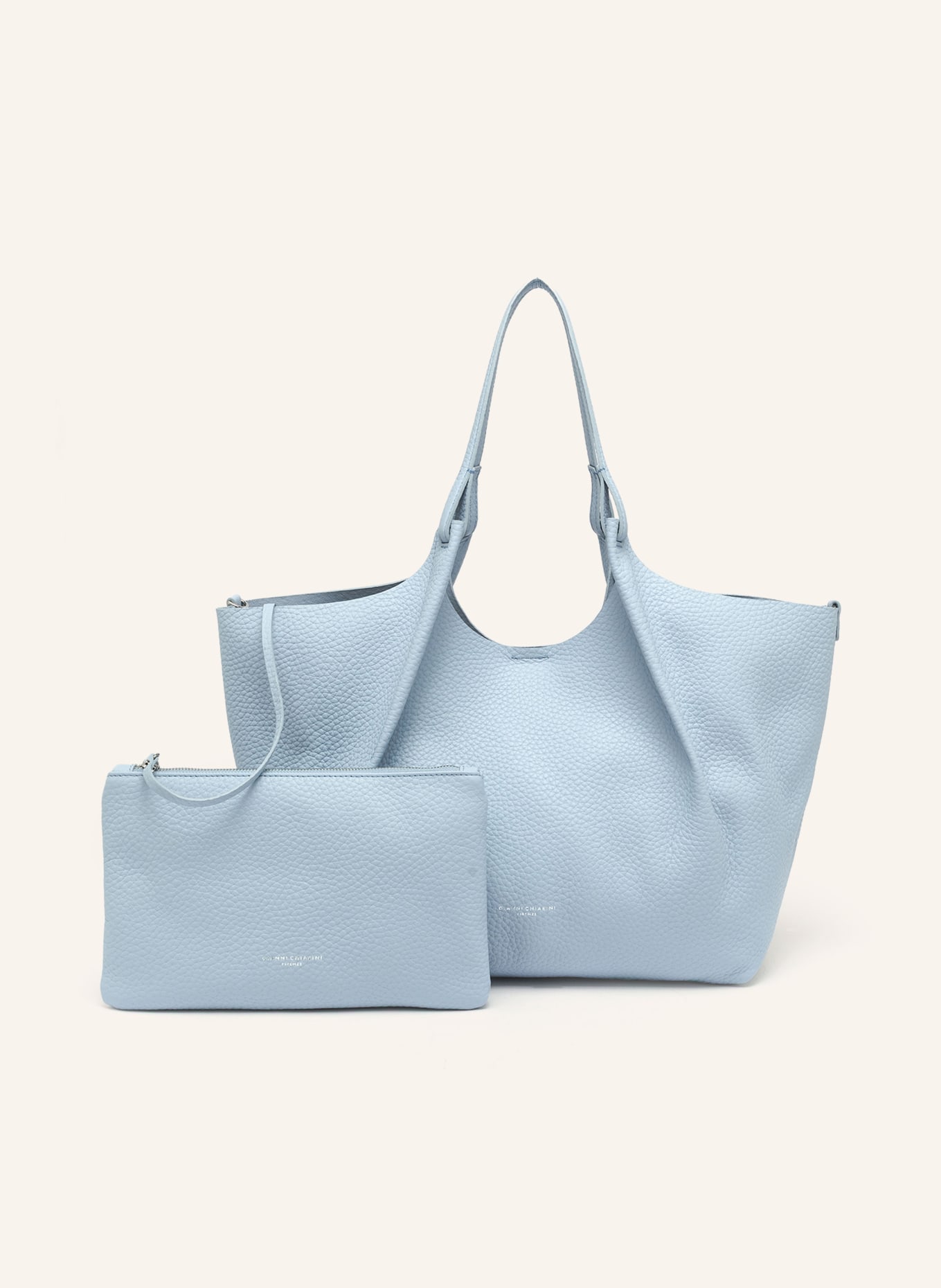 GIANNI CHIARINI Shopper DUA XL mit Pouch: HELLBLAU