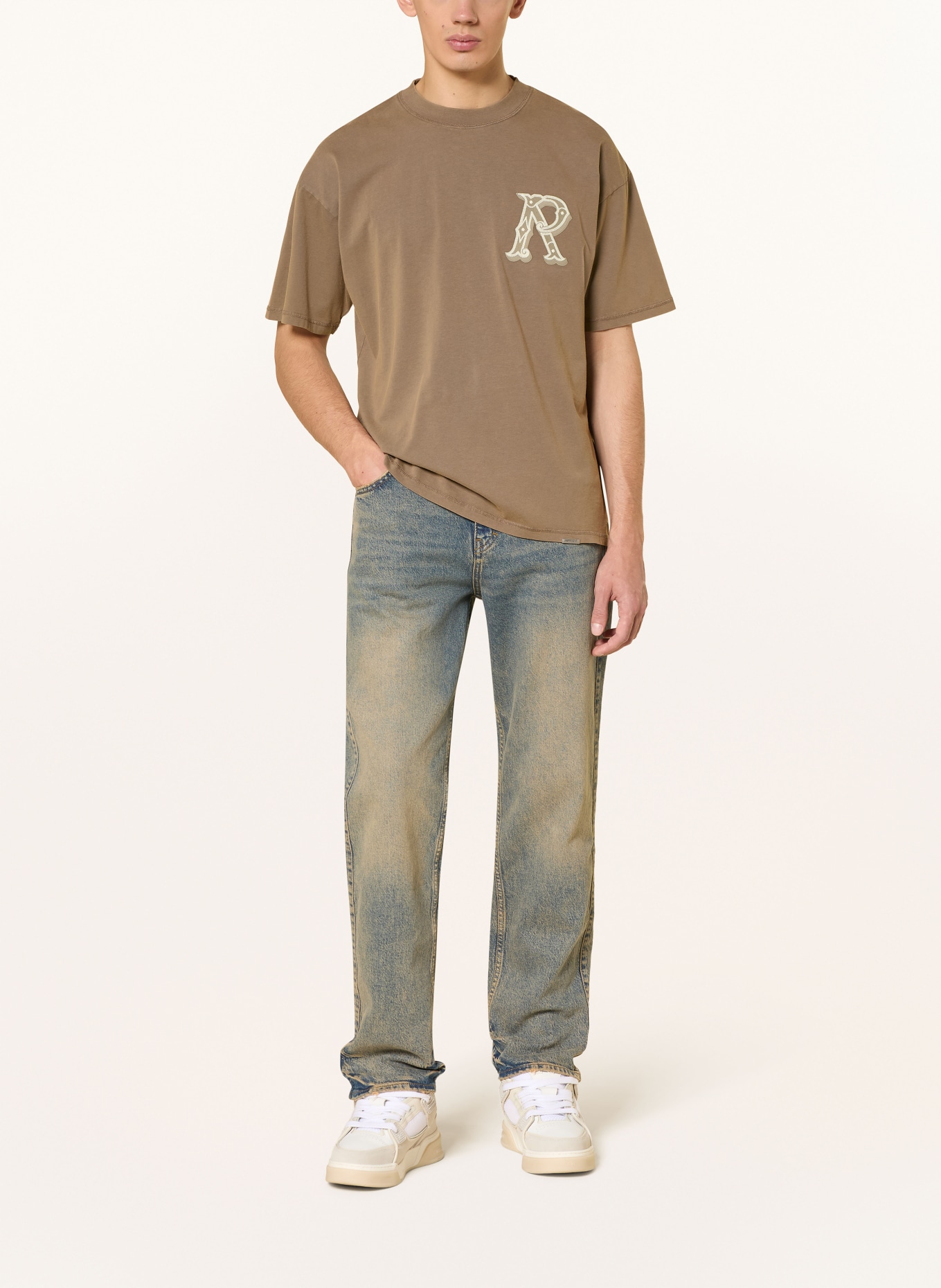 REPRESENT T-Shirt: CAMEL / CREME