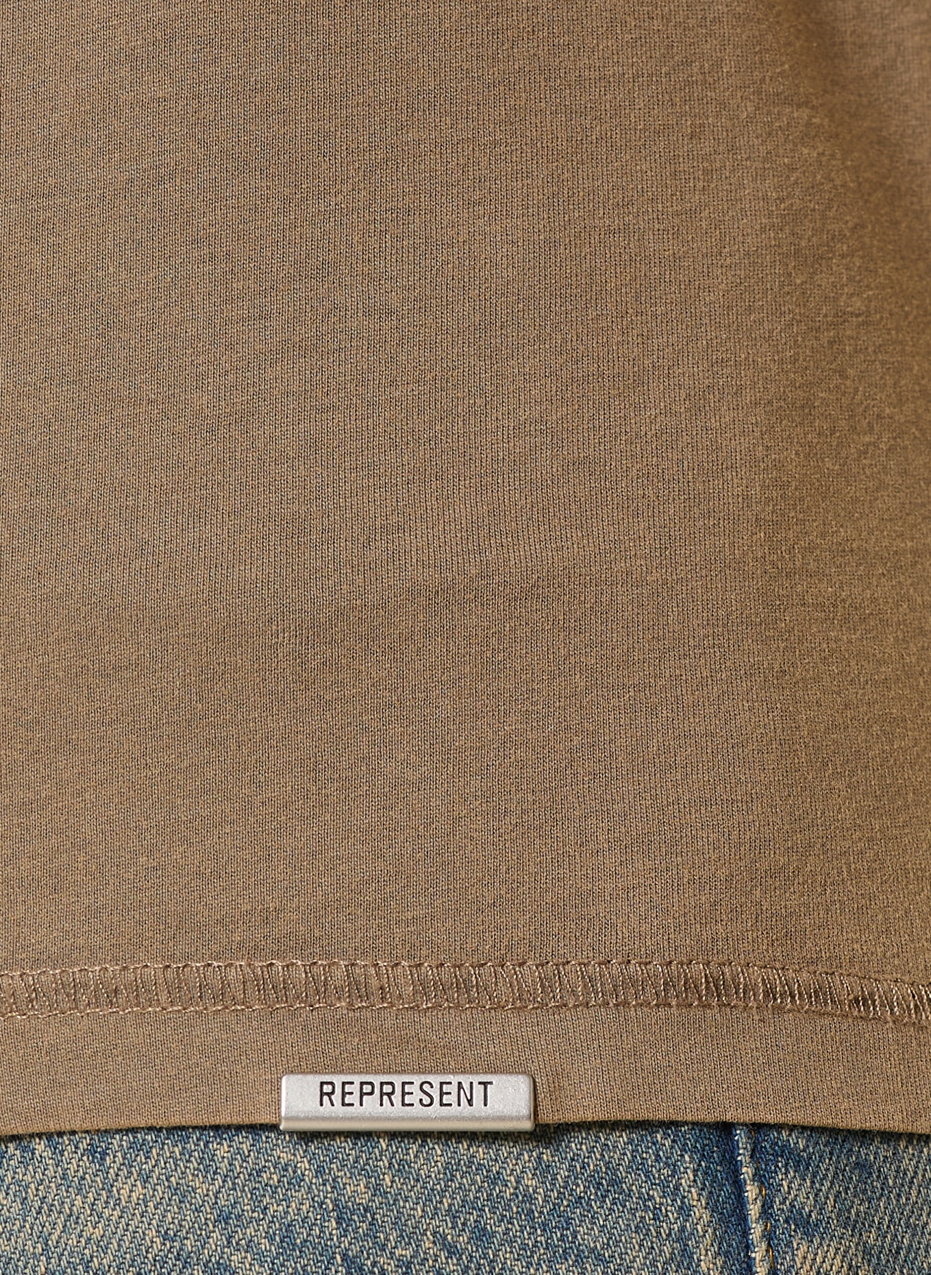 REPRESENT T-Shirt: CAMEL / CREME