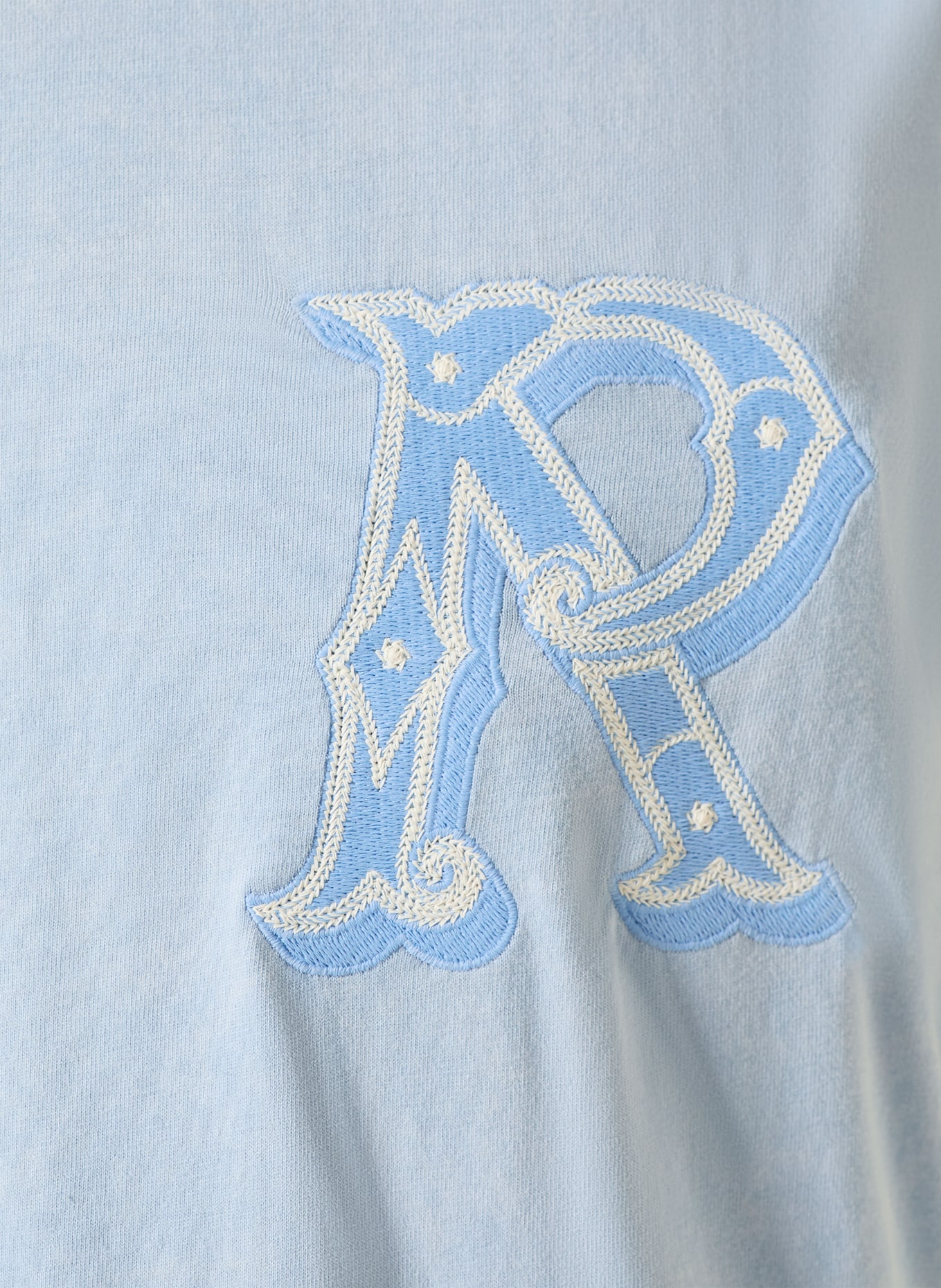 REPRESENT T-Shirt: HELLBLAU / WEISS