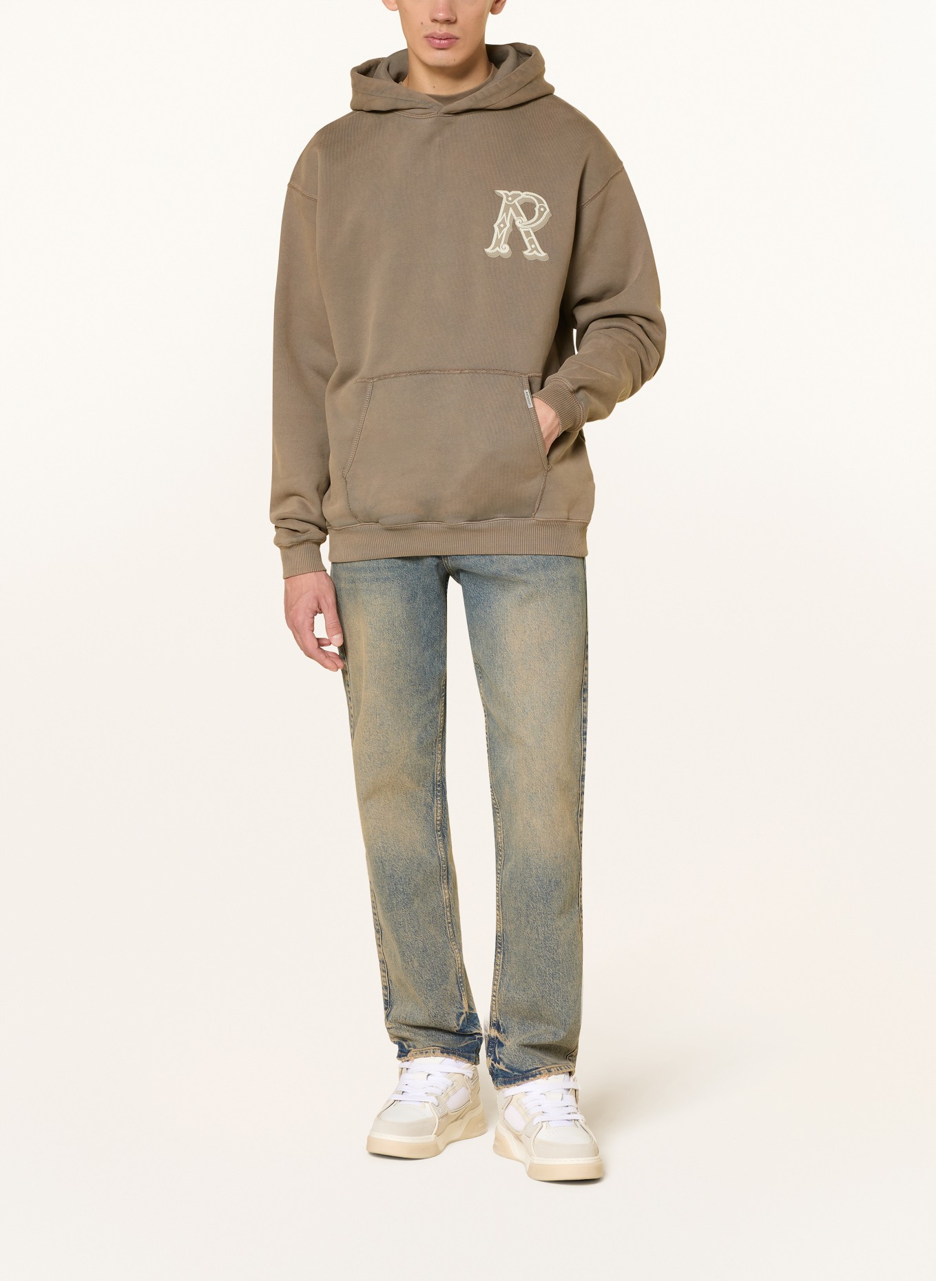 REPRESENT Hoodie: CAMEL / CREME