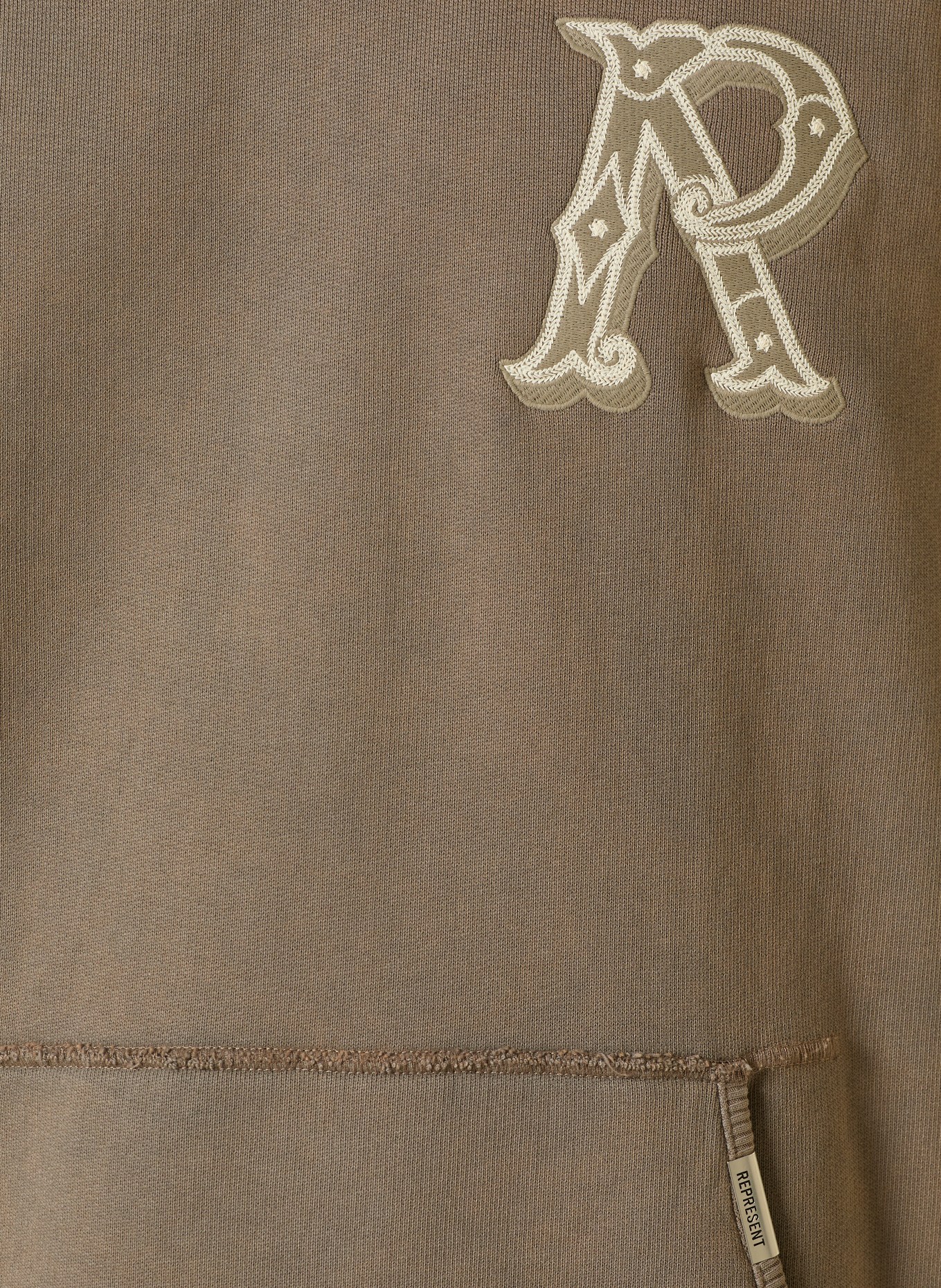 REPRESENT Hoodie: CAMEL / CREME
