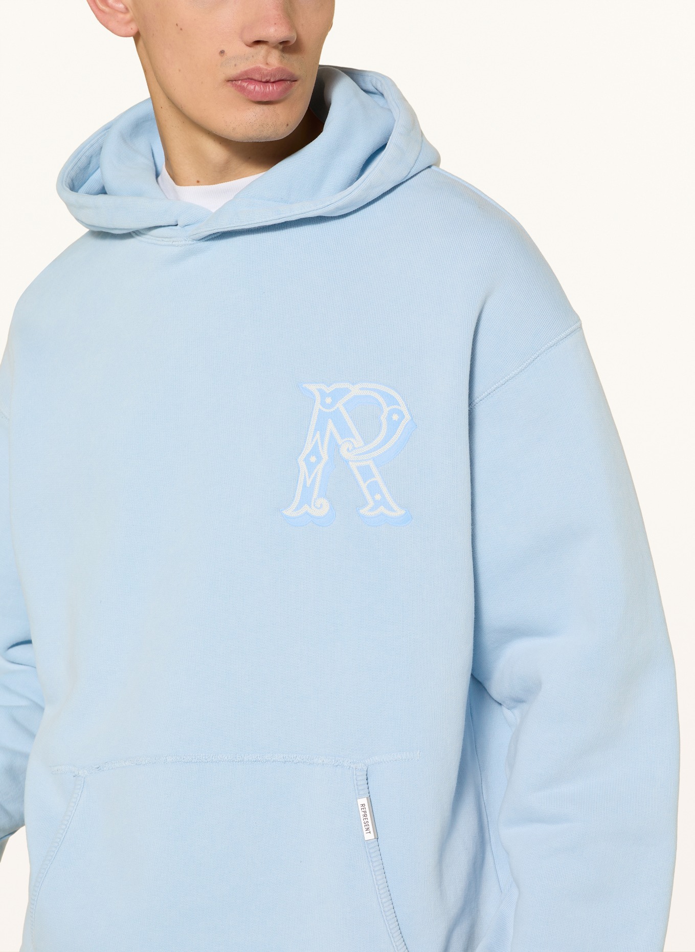 REPRESENT Hoodie: HELLBLAU