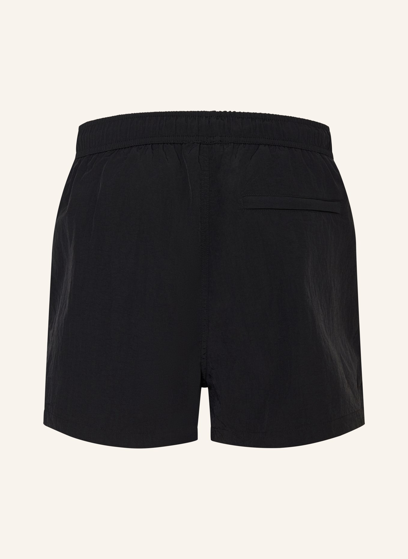 REPRESENT swim shorts: BLACK / WHITE