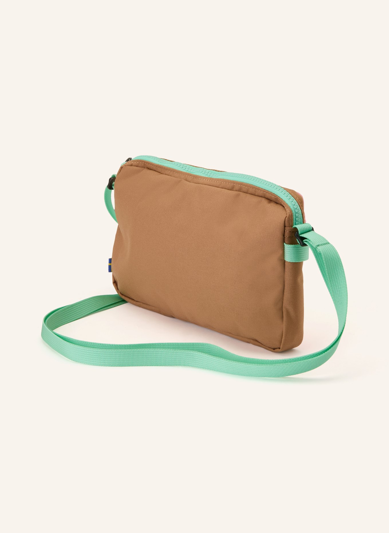 FJÄLLRÄVEN Sac à bandoulière VARDAG LARGE: ROSE FUCHSIA / MARRON CLAIR / TURQUOISE
