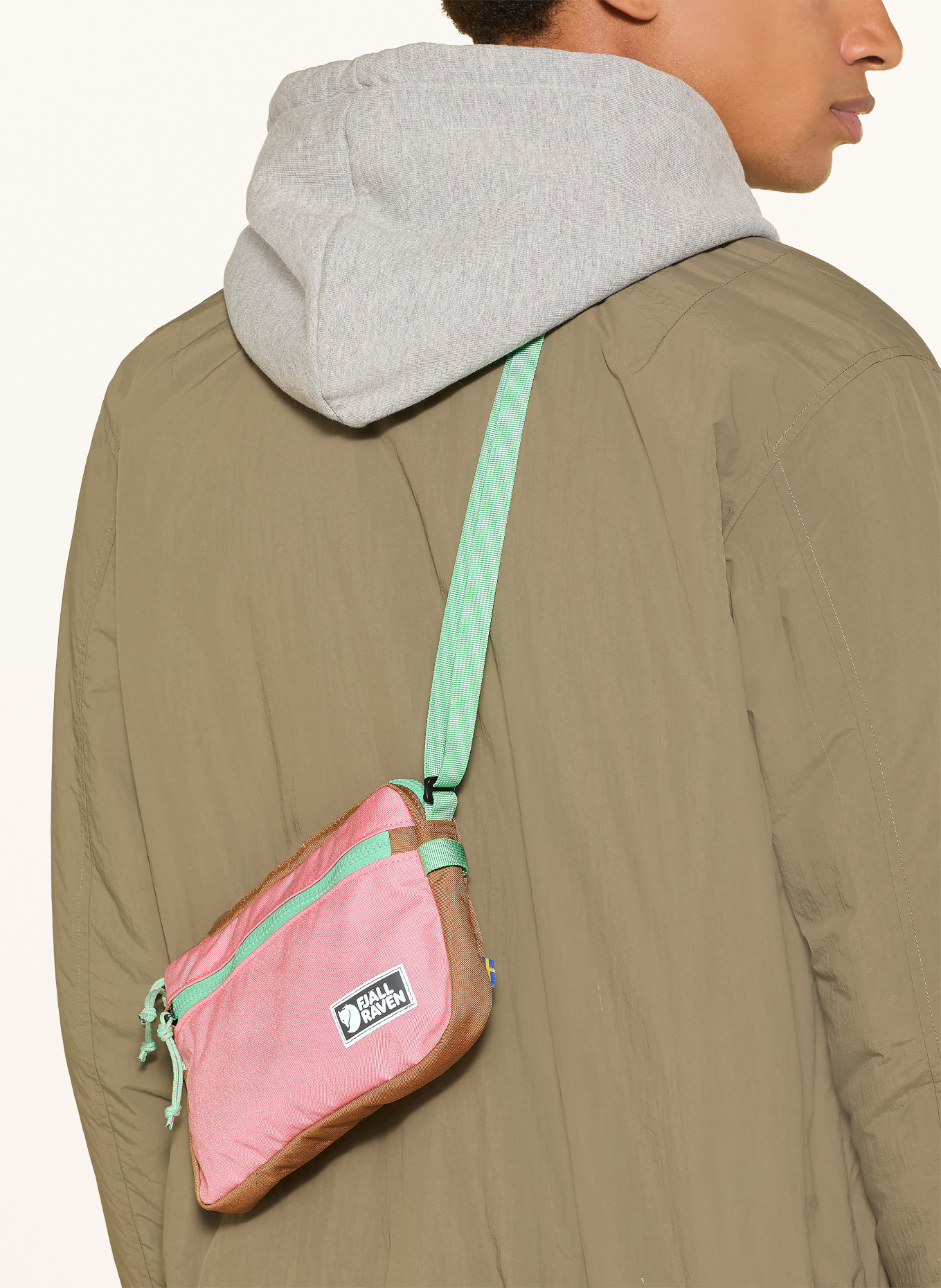 FJÄLLRÄVEN Schoudertas VARDAG LARGE: ROZE / LICHTBRUIN / TURQUOISE