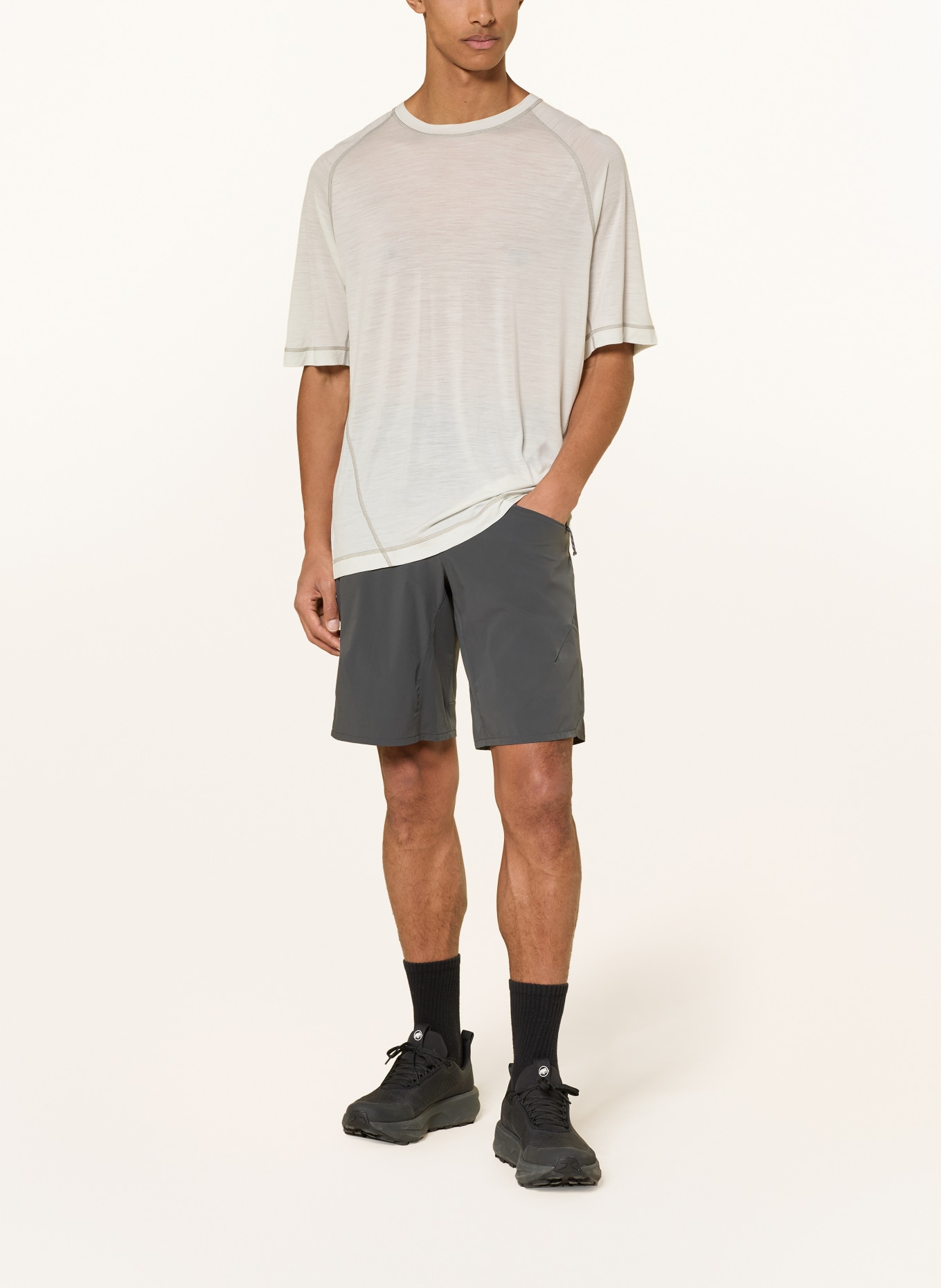 MAMMUT Functioneel shirt TREE WOOL FL: ECRU