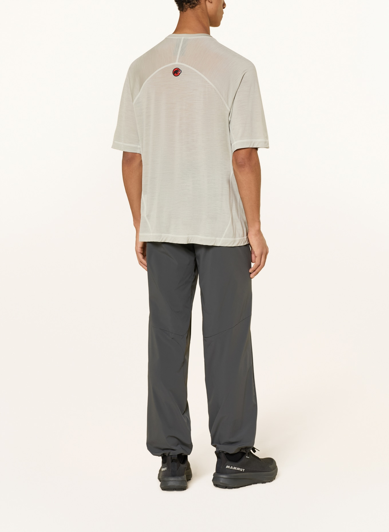 MAMMUT TREE WOOL FL Performance Shirt: LIGHT GRAY