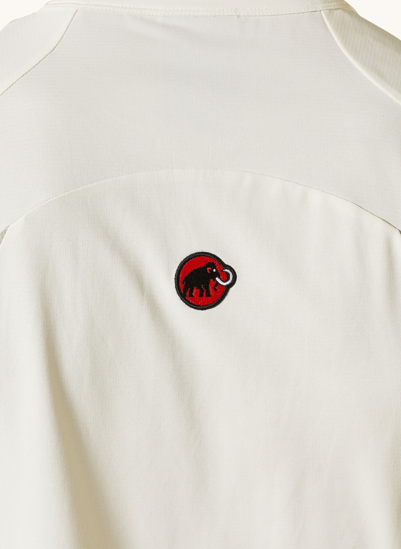 MAMMUT Functioneel shirt LIGHT FL HALF ZIP: ECRU / GRIJS