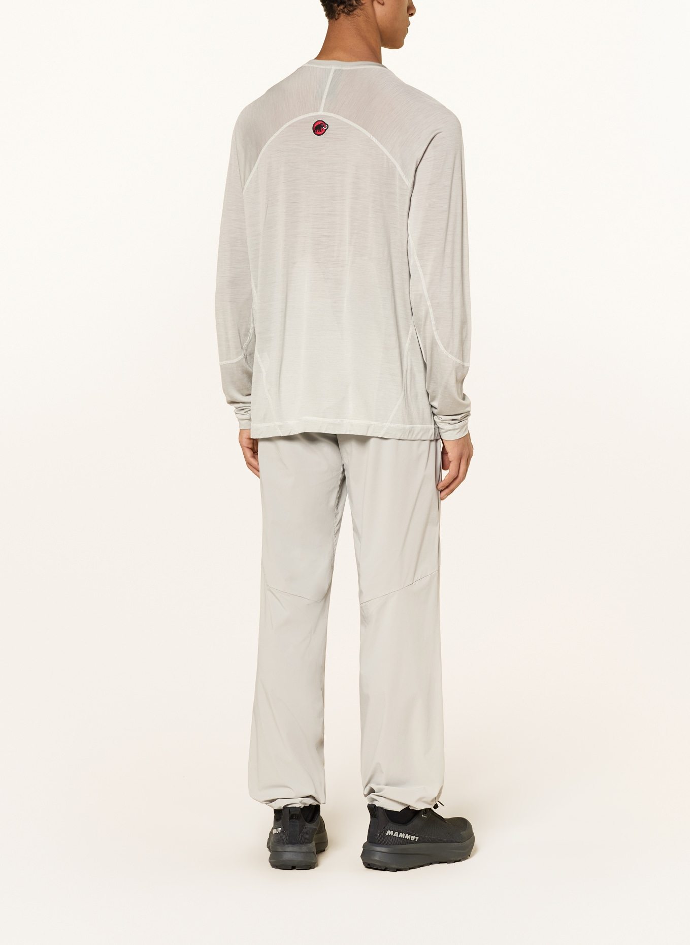 MAMMUT Koszulka z długim rękawem TREE WOOL FL: JASNOCZARY