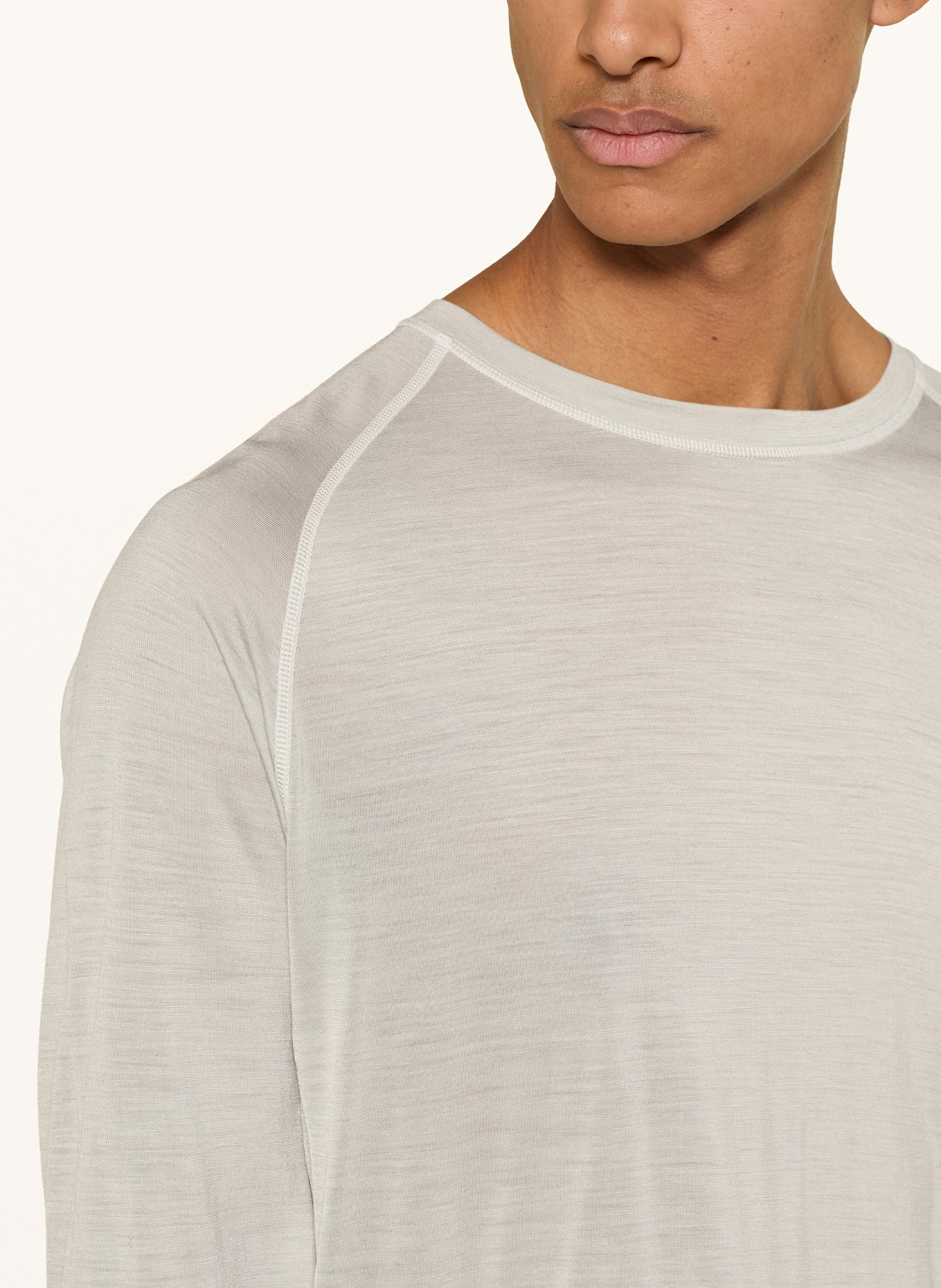 MAMMUT Koszulka z długim rękawem TREE WOOL FL: JASNOCZARY