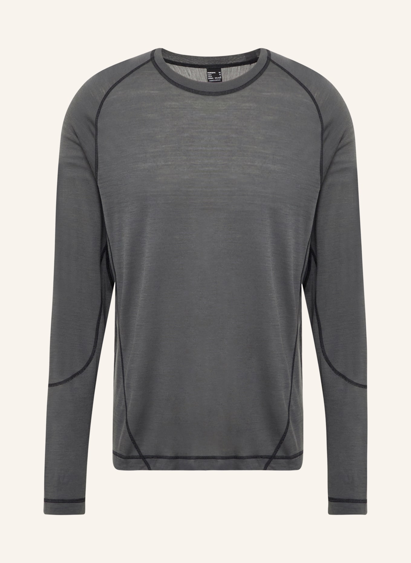 MAMMUT T-shirt met lange mouwen TREE WOOL FL: DONKERGRIJS