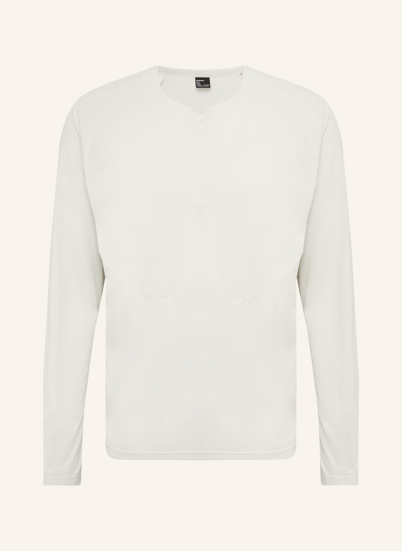 MAMMUT T-shirt met lange mouwen LIGHT FL HALF ZIP: ECRU / GRIJS