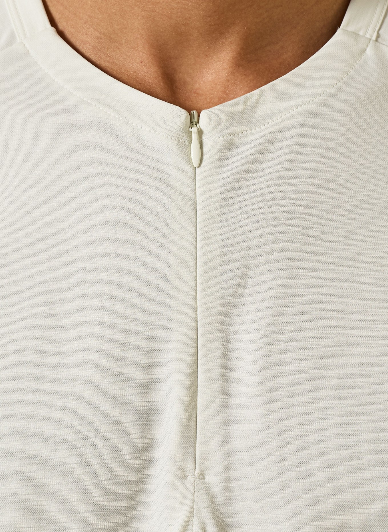 MAMMUT T-shirt met lange mouwen LIGHT FL HALF ZIP: ECRU / GRIJS