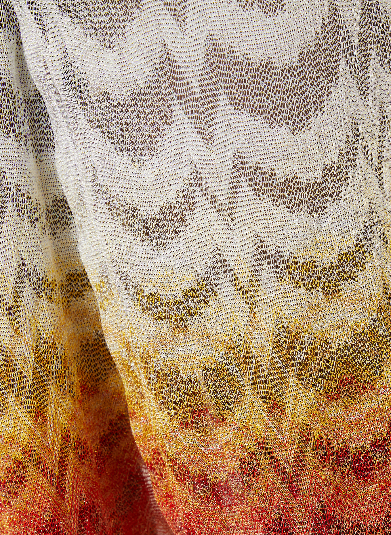 MISSONI Gebreide broek met glinsterend garen: TURQUOISE / ROOD / WIT