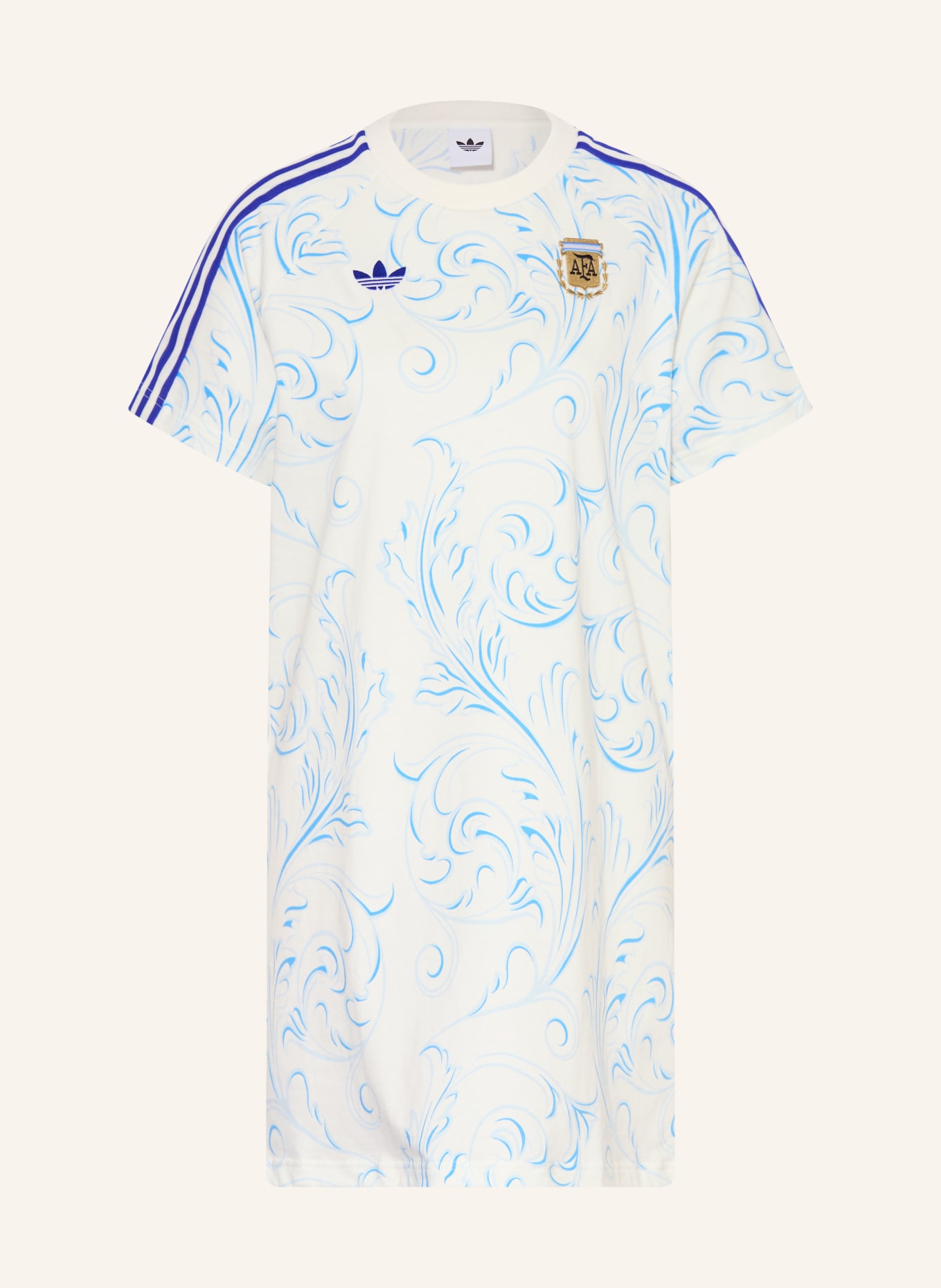 adidas Sukienka z dżerseju ARGENTINIEN ORIGINALS: BIAŁY / NIEBIESKI