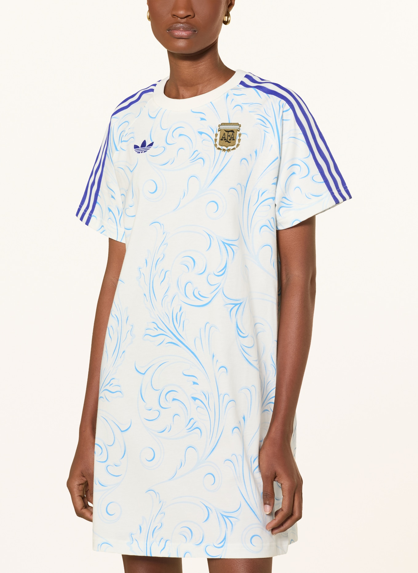 adidas Sukienka z dżerseju ARGENTINIEN ORIGINALS: BIAŁY / NIEBIESKI