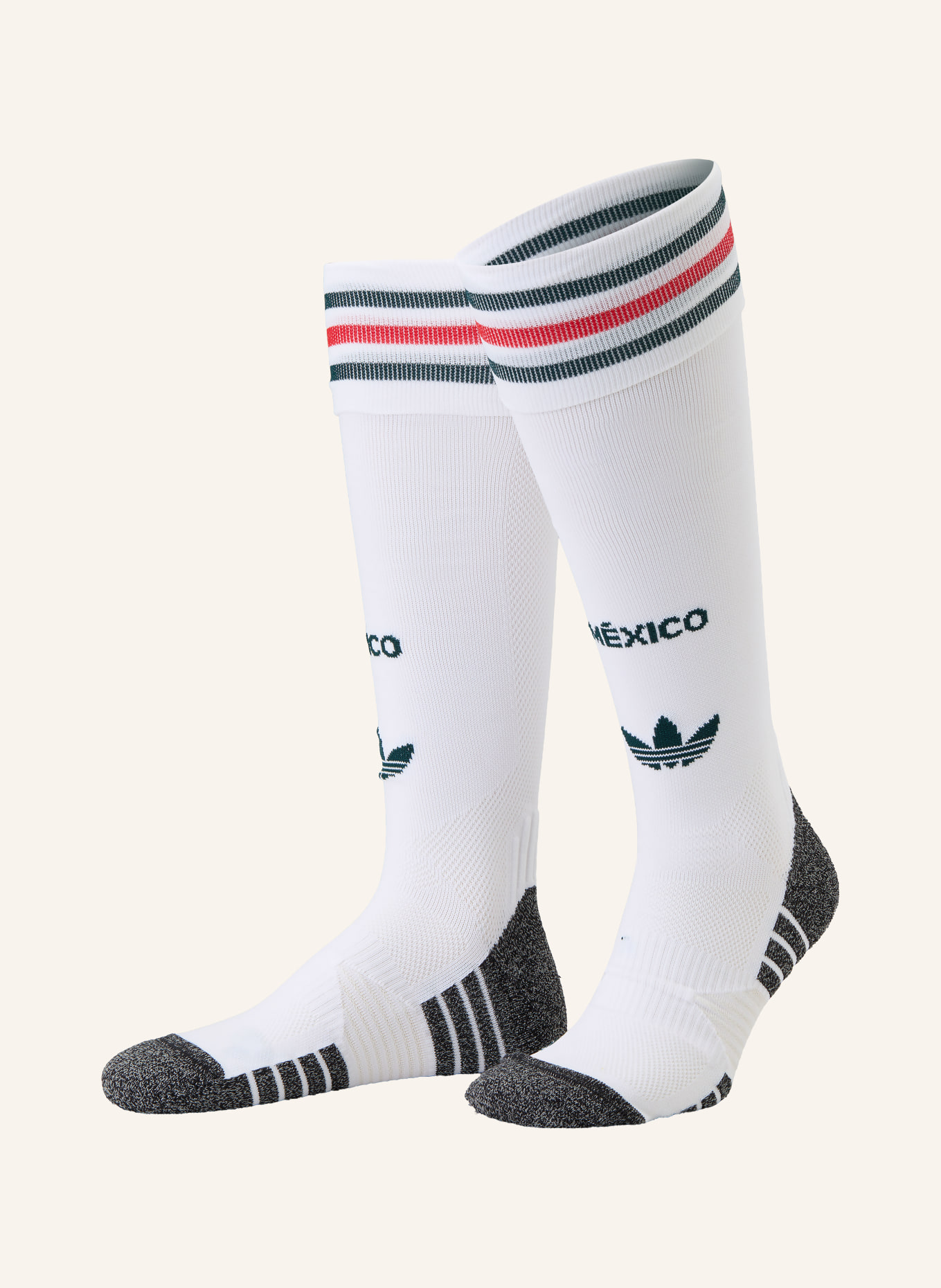 adidas Sokken MEXICO 26 UITWEDSTRIJD: WIT / ROOD / ZWART