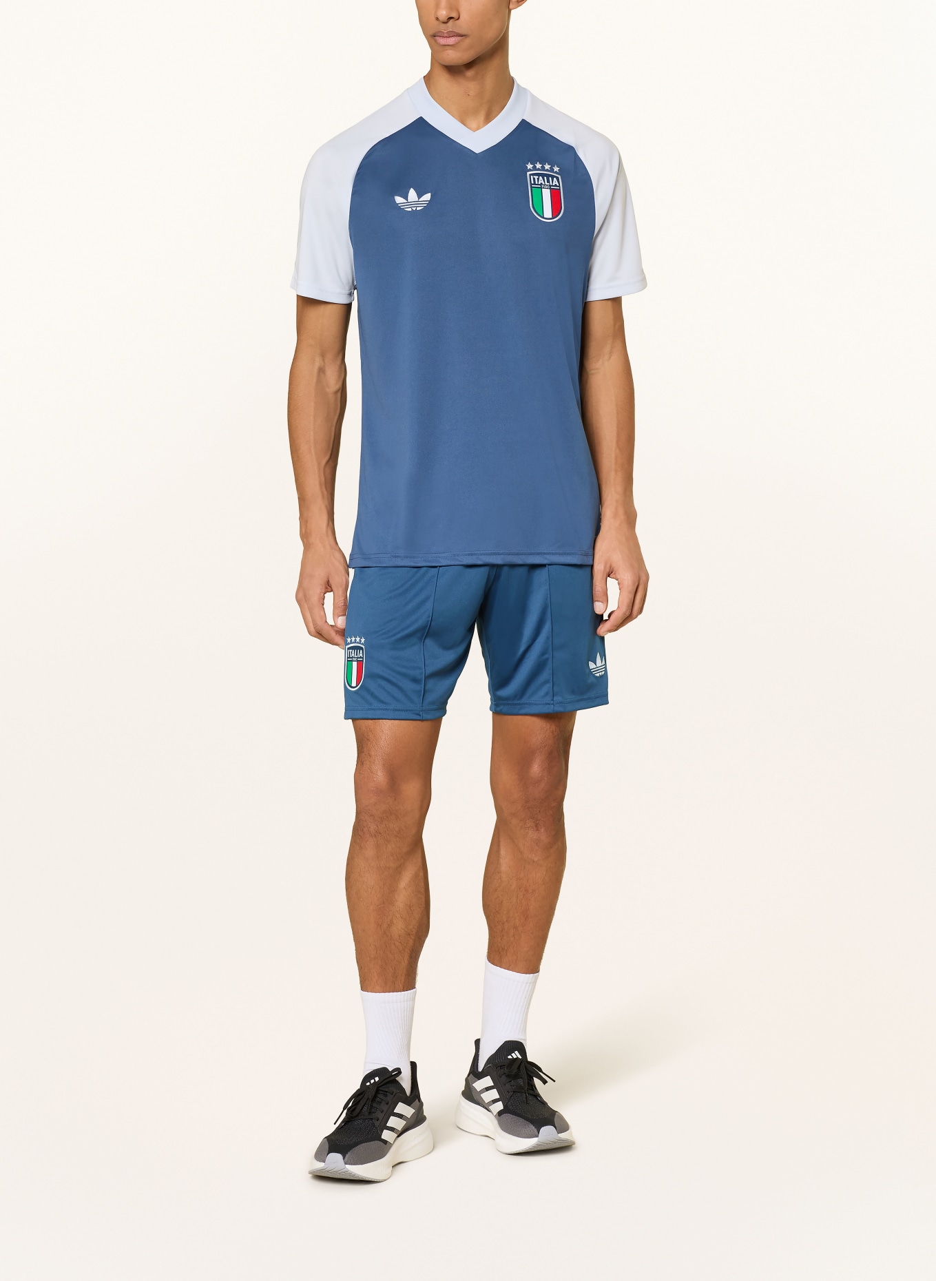 adidas Auswärtstrikothose ITALIEN 26: BLAU / HELLBLAU