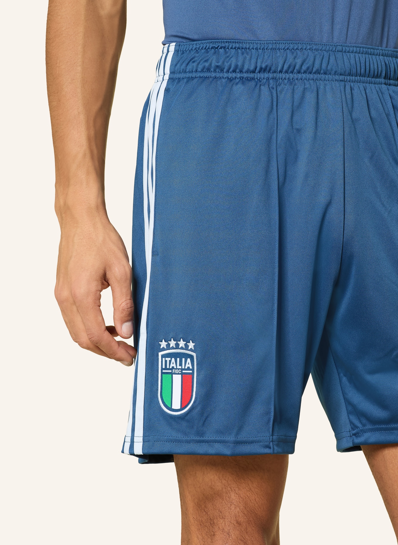 adidas Auswärtstrikothose ITALIEN 26: BLAU / HELLBLAU