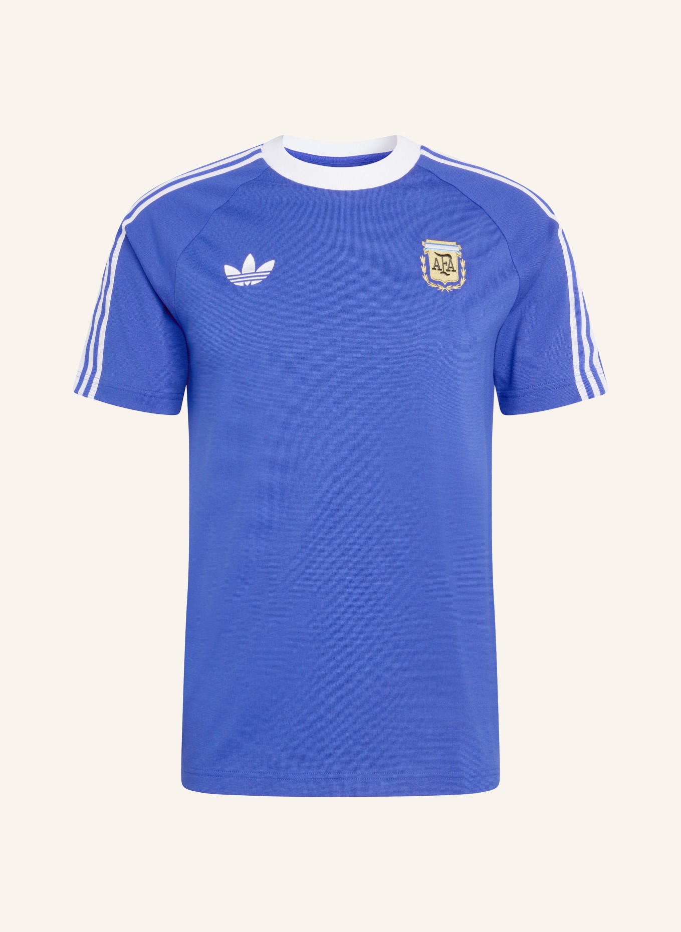 adidas T-Shirt ARGENTINIEN ORIGINALS: BLAU / GOLD / WEISS