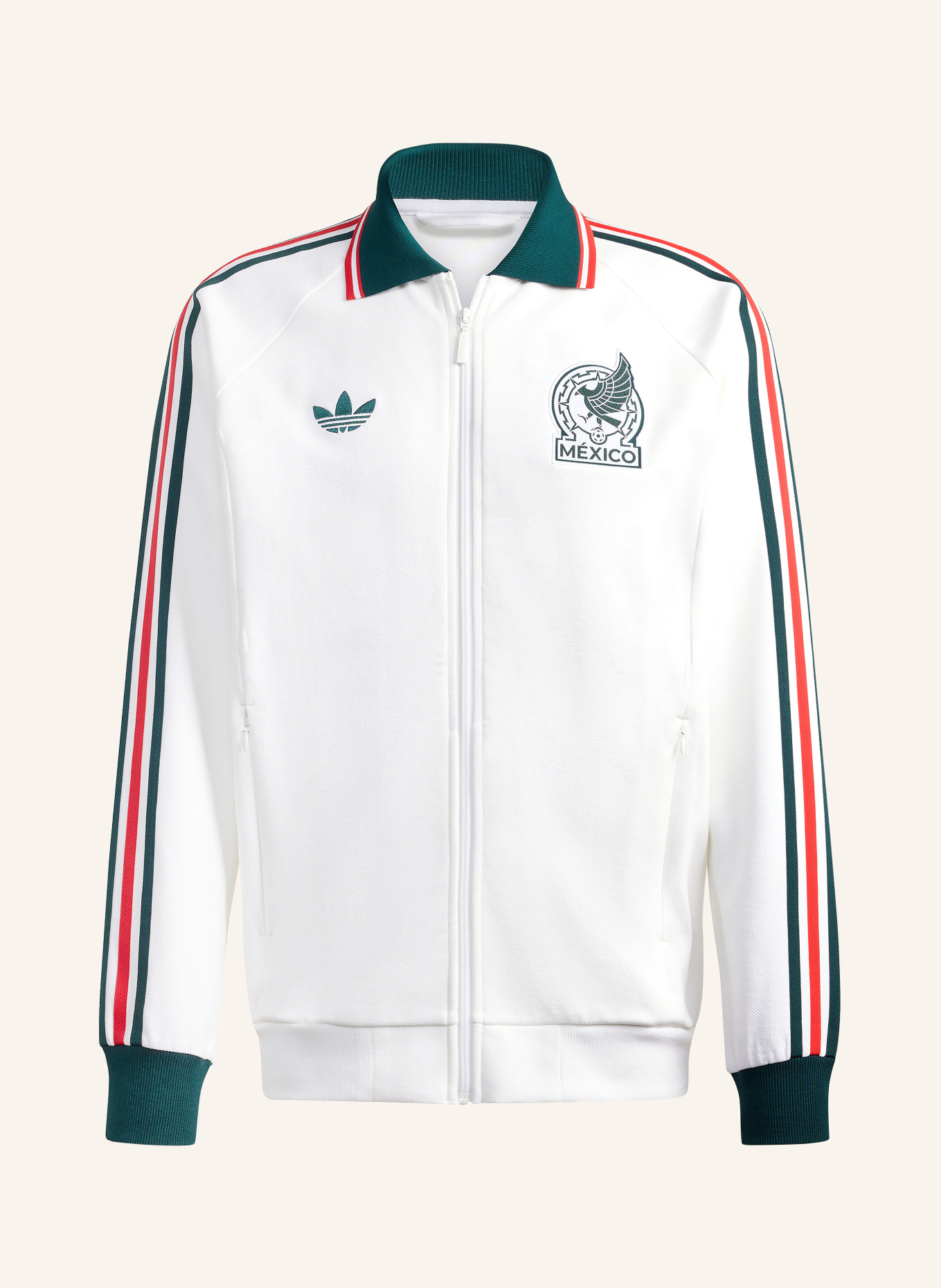 adidas Bluza MEXIKO AUSWÄRTS ANTHEM: BIAŁY / CZERWONY / ZIELONY