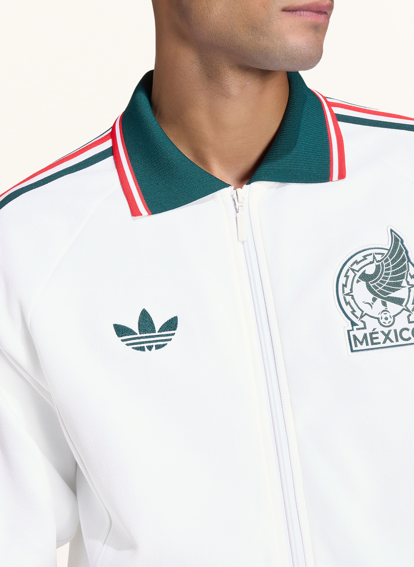 adidas Bluza MEXIKO AUSWÄRTS ANTHEM: BIAŁY / CZERWONY / ZIELONY
