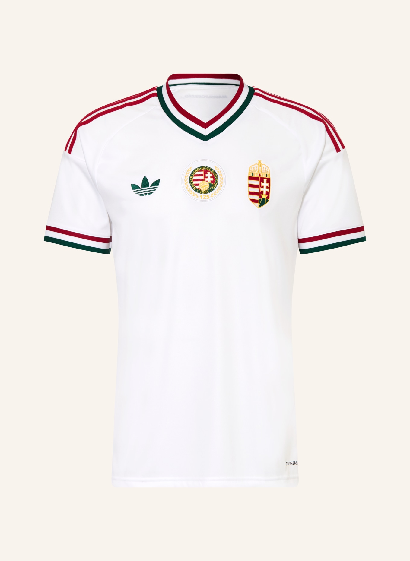 adidas Koszulka wyjazdowa WĘGRY 26: BIAŁY / CZERWONY / ZIELONY