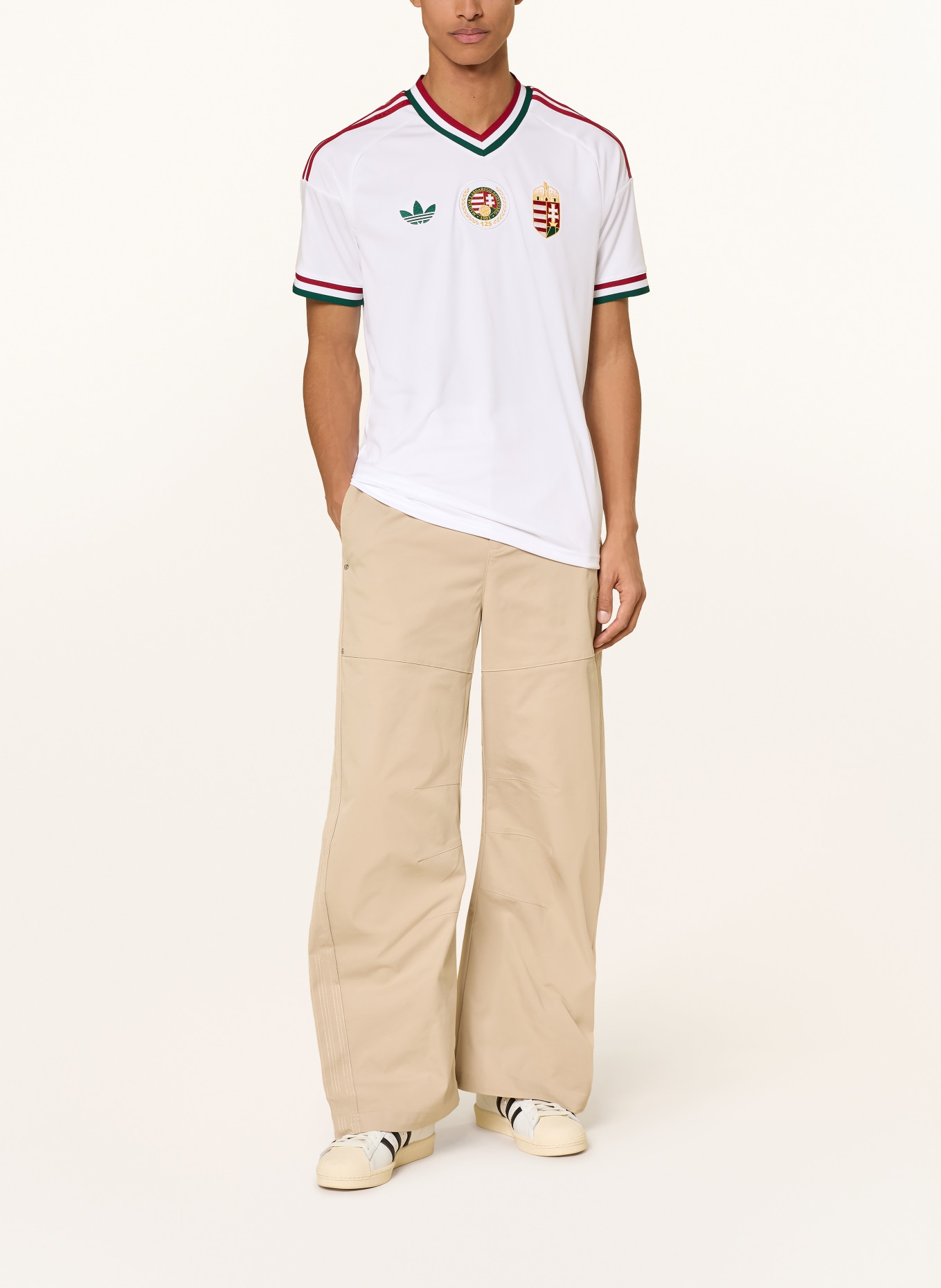 adidas Koszulka wyjazdowa WĘGRY 26: BIAŁY / CZERWONY / ZIELONY