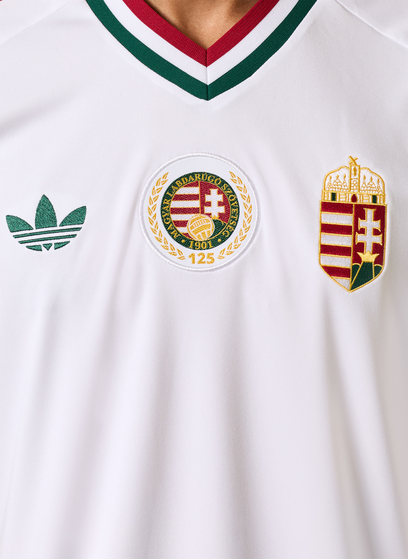 adidas Koszulka wyjazdowa WĘGRY 26: BIAŁY / CZERWONY / ZIELONY