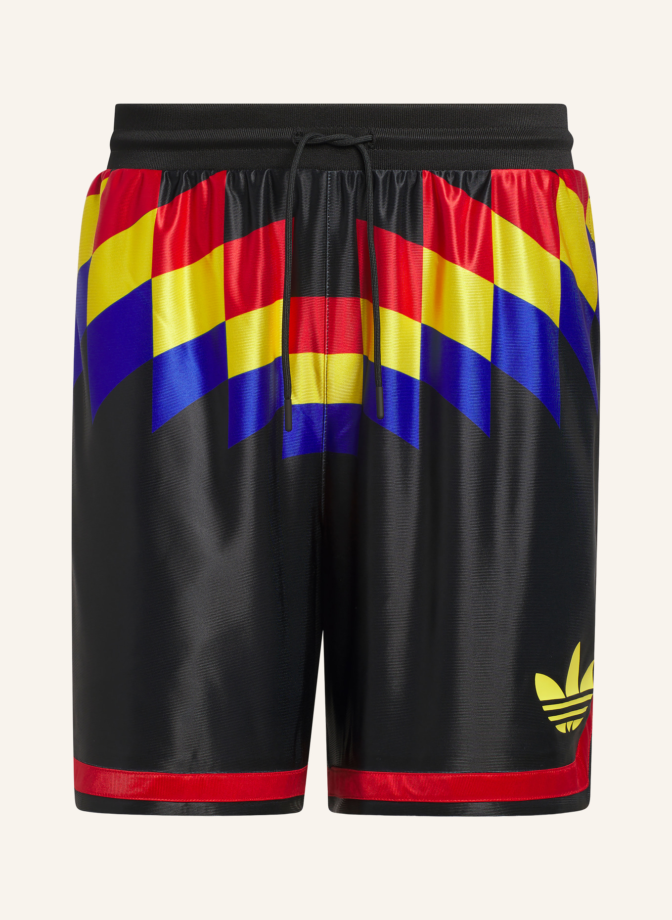adidas Basketbalshorts ORIGINALS BASKETBALL DIAMOND PACK: ZWART / ROOD / GEEL
