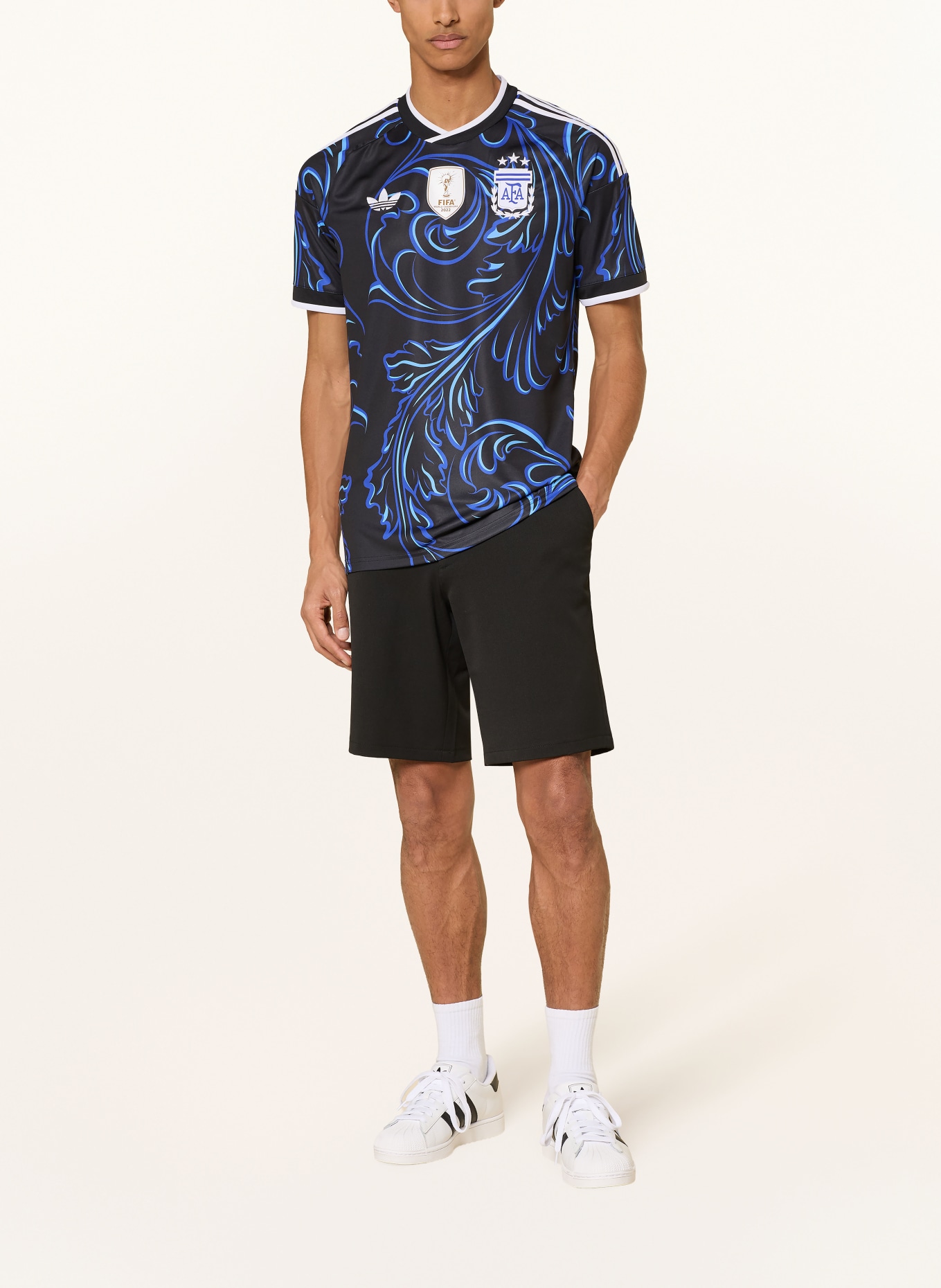 adidas Koszulka wyjazdowa ARGENTYNA 26: NIEBIESKI / BIAŁY / CZARNY
