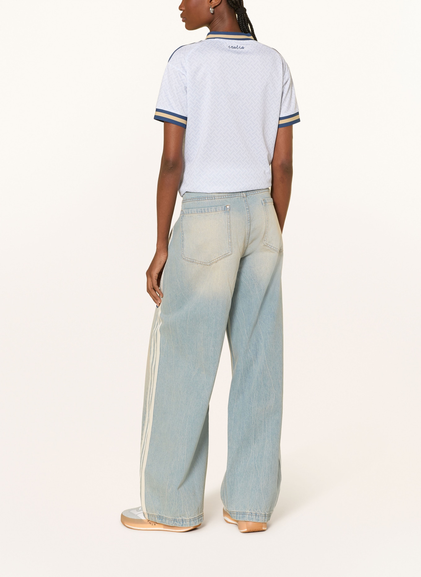 adidas Auswärtstrikot ITALY 26: HELLBLAU / CAMEL / BLAU