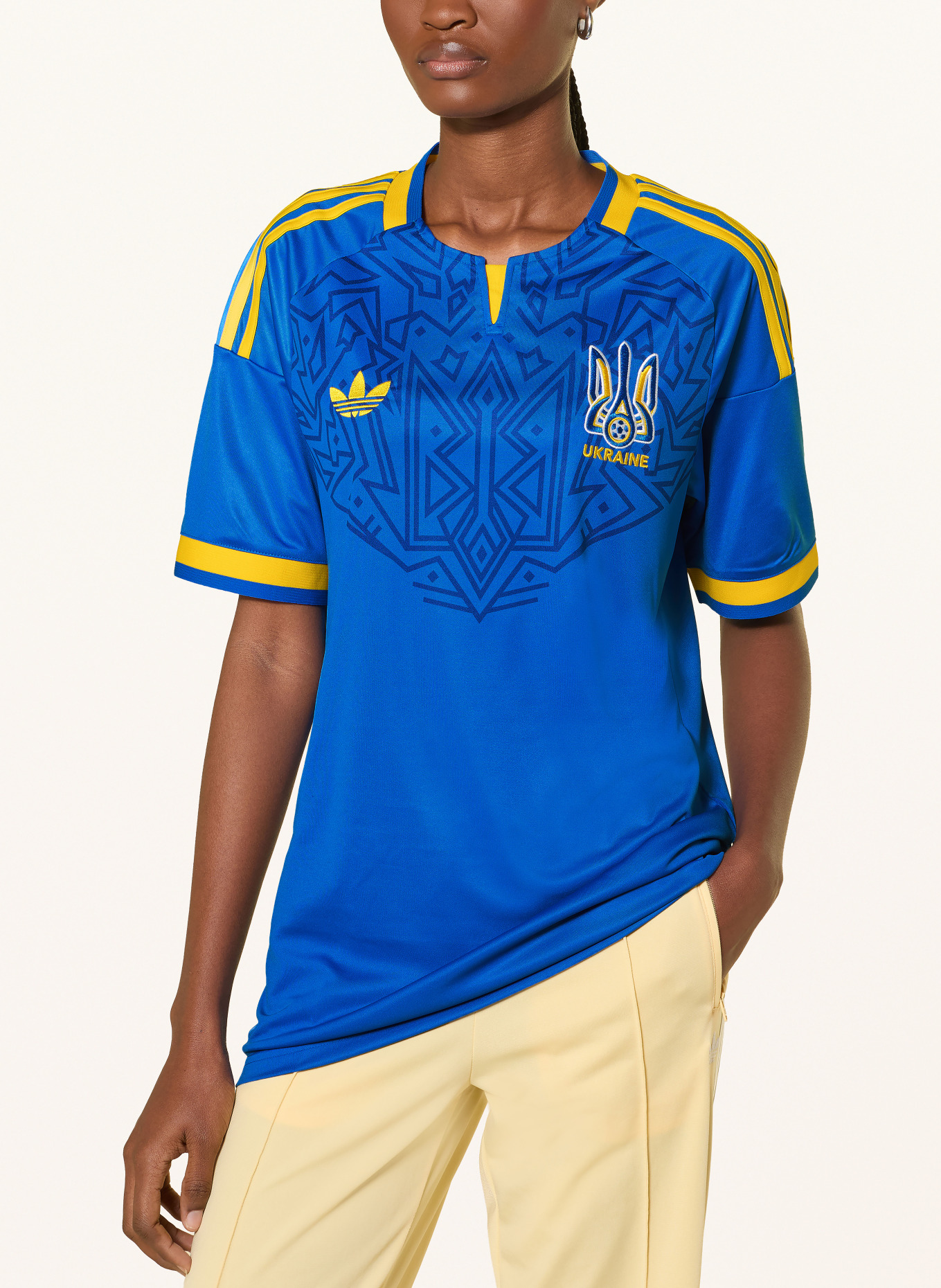 adidas Auswärtstrikot UKRAINE 26: BLAU / GELB