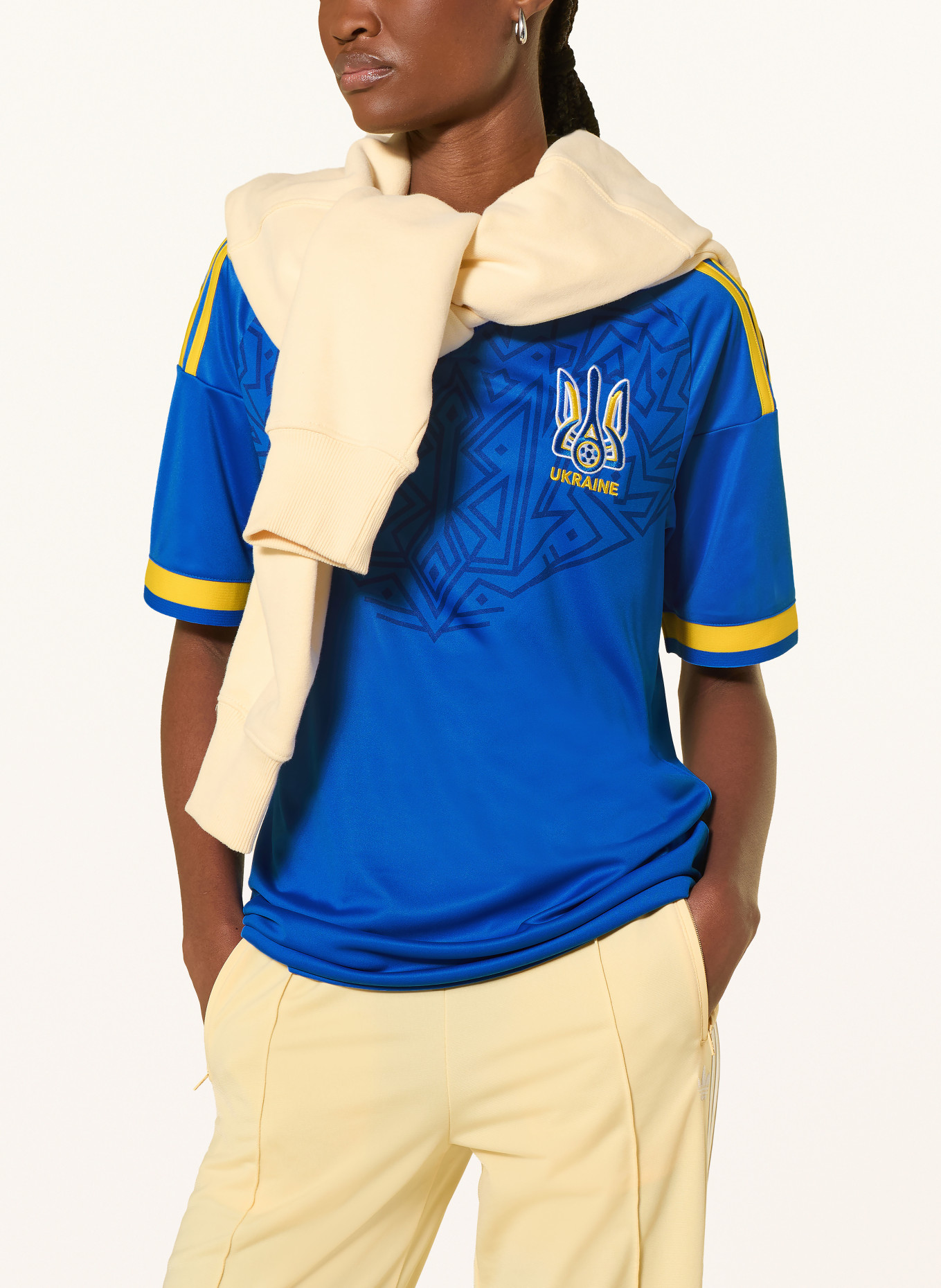 adidas Auswärtstrikot UKRAINE 26: BLAU / GELB