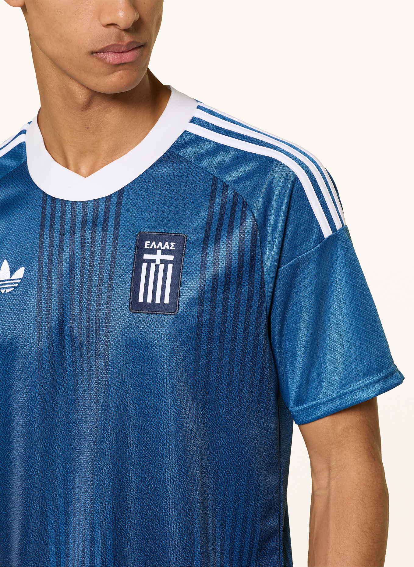 adidas Koszulka wyjazdowa GRECJA 26: NIEBIESKI / GRANATOWY / BIAŁY