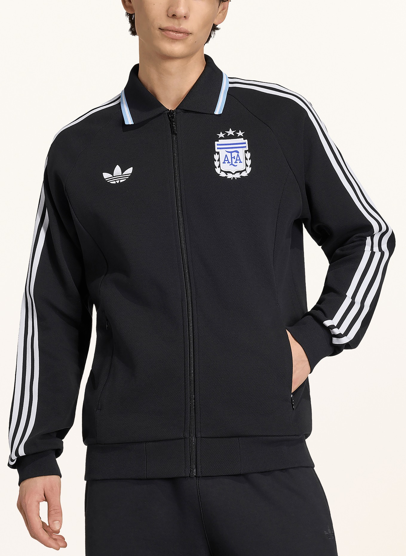 adidas Bluza ARGENTYNA NA WYJEŹDZIE HYMN: CZARNY / NIEBIESKI / BIAŁY