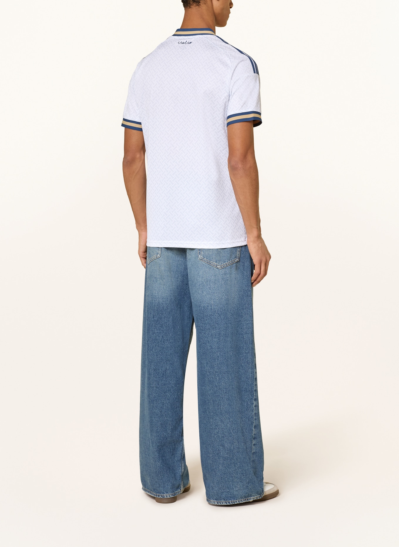 adidas Koszulka wyjazdowa WŁOCHY 26: JASNONIEBIESKI / CAMELOWY / GRANATOWY