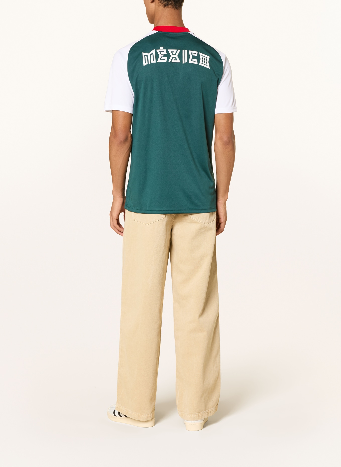 adidas Aufwärmtrikot MEXIKO 26: DUNKELGRÜN / ROT / WEISS